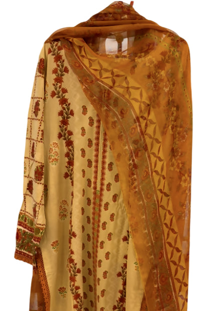 Beechtree 3 Pcs Suit | Women Branded Kurta | Medium | New