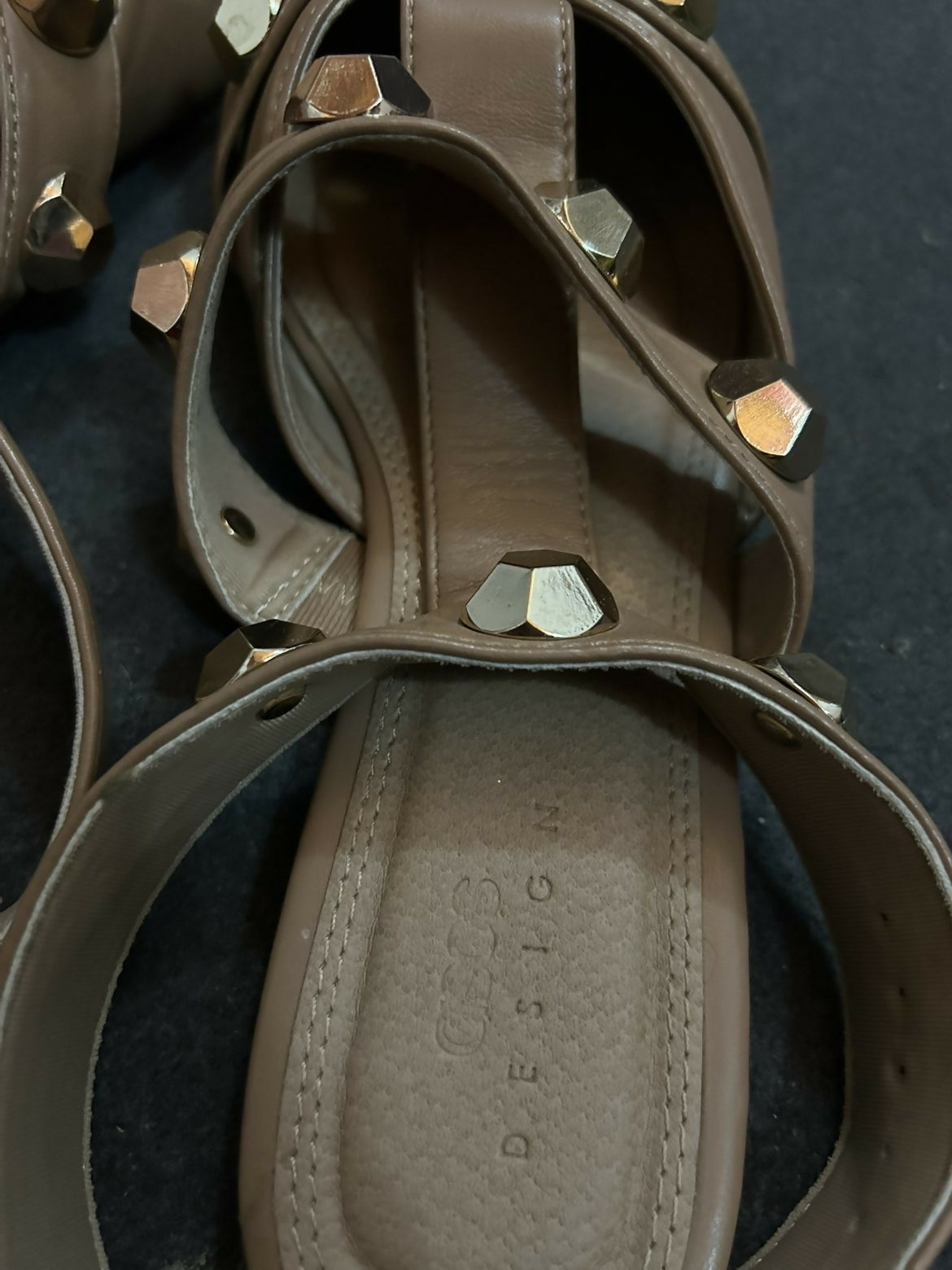 ASOS DESIGN | Wide Fit Lorina Studded Ballet Flats | Women Shoes | Sandals & Flats | Size:38 | Worn Once