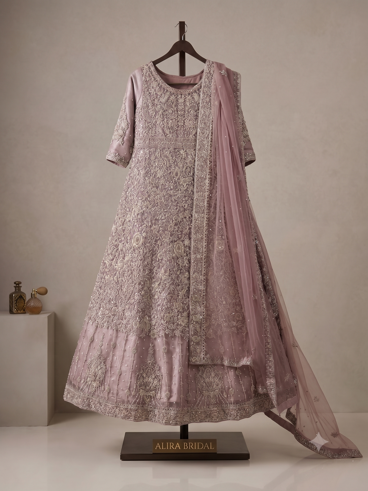Stunning Mauve Bridal Dress | Women Bridals | Small | Worn Once