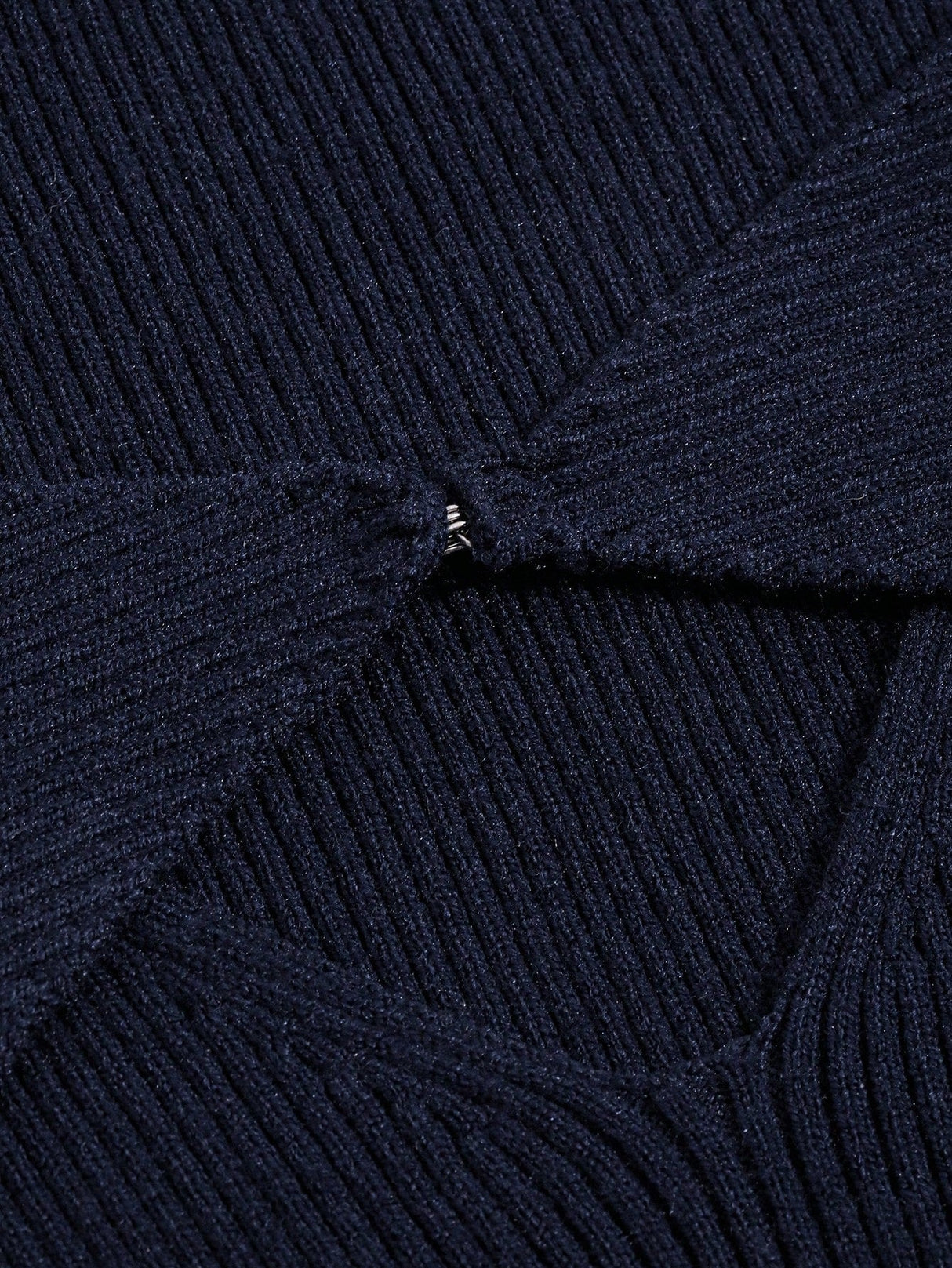 Buy SHEIN DAZY Solid Cut Front Ribbed Knit Sweater in Pakistan