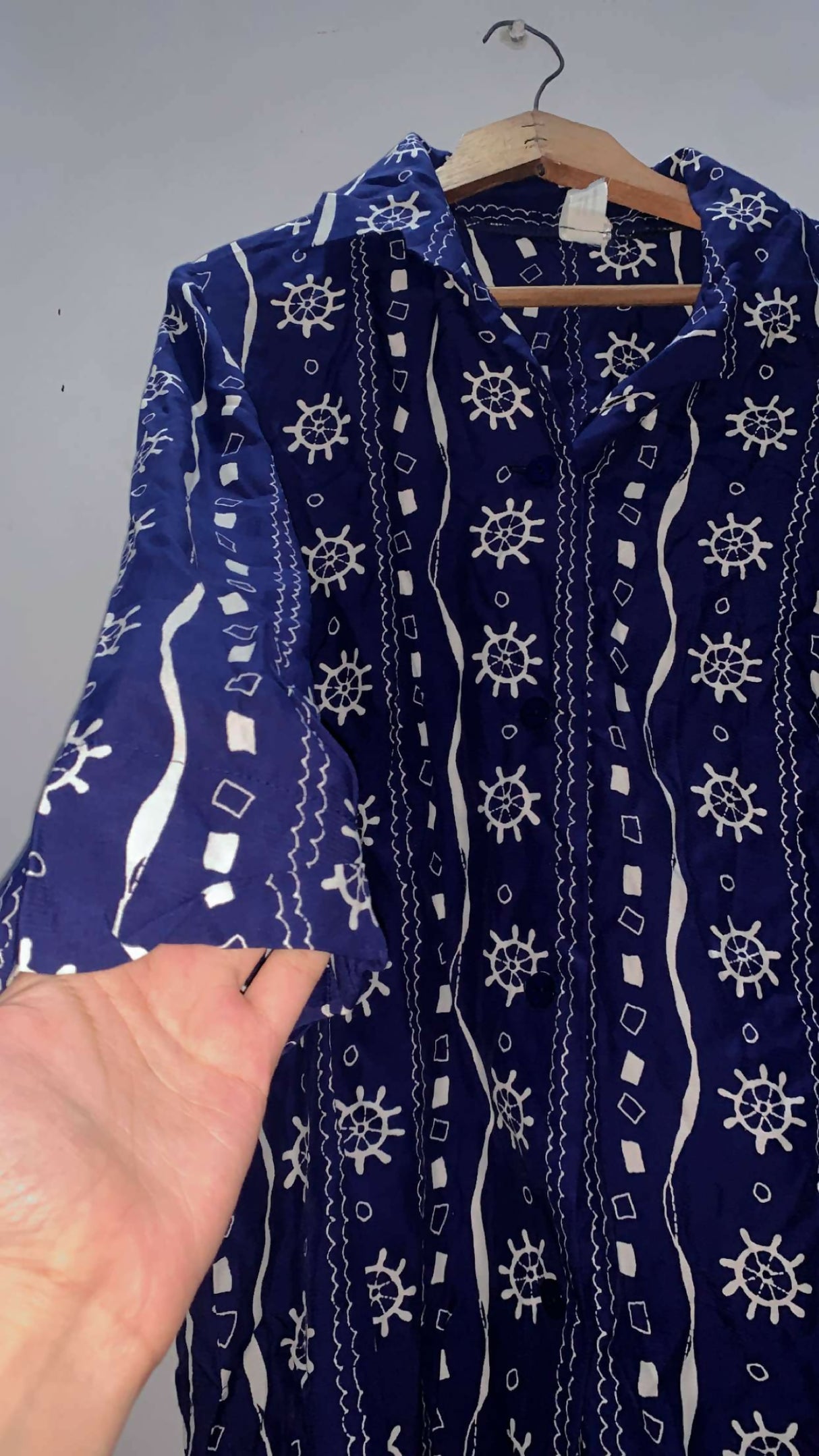 Blue Button Down | Women Tops & Shirts | Medium | Preloved