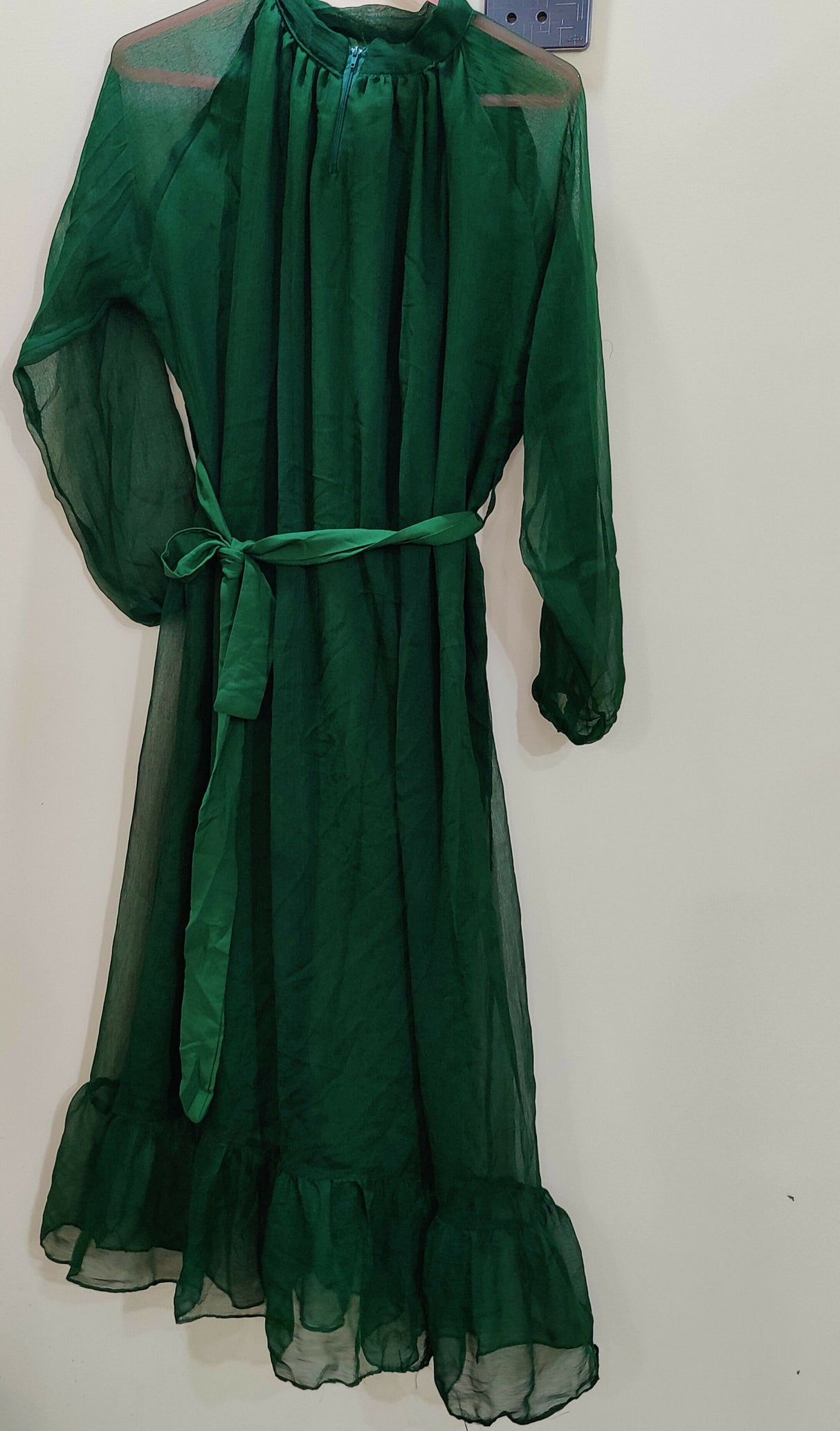 Bottle Green Maxi | Women Frocks & Maxis | Medium | New