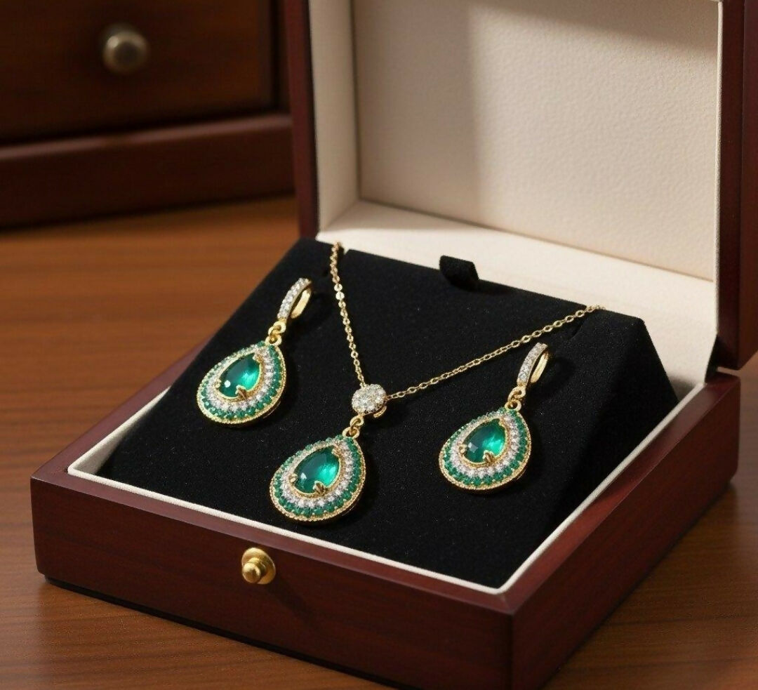 Tear Drop Pedant Set-00257 | Women Jewelry | Necklaces & Pendants | Casual jewelry sets | Brand New