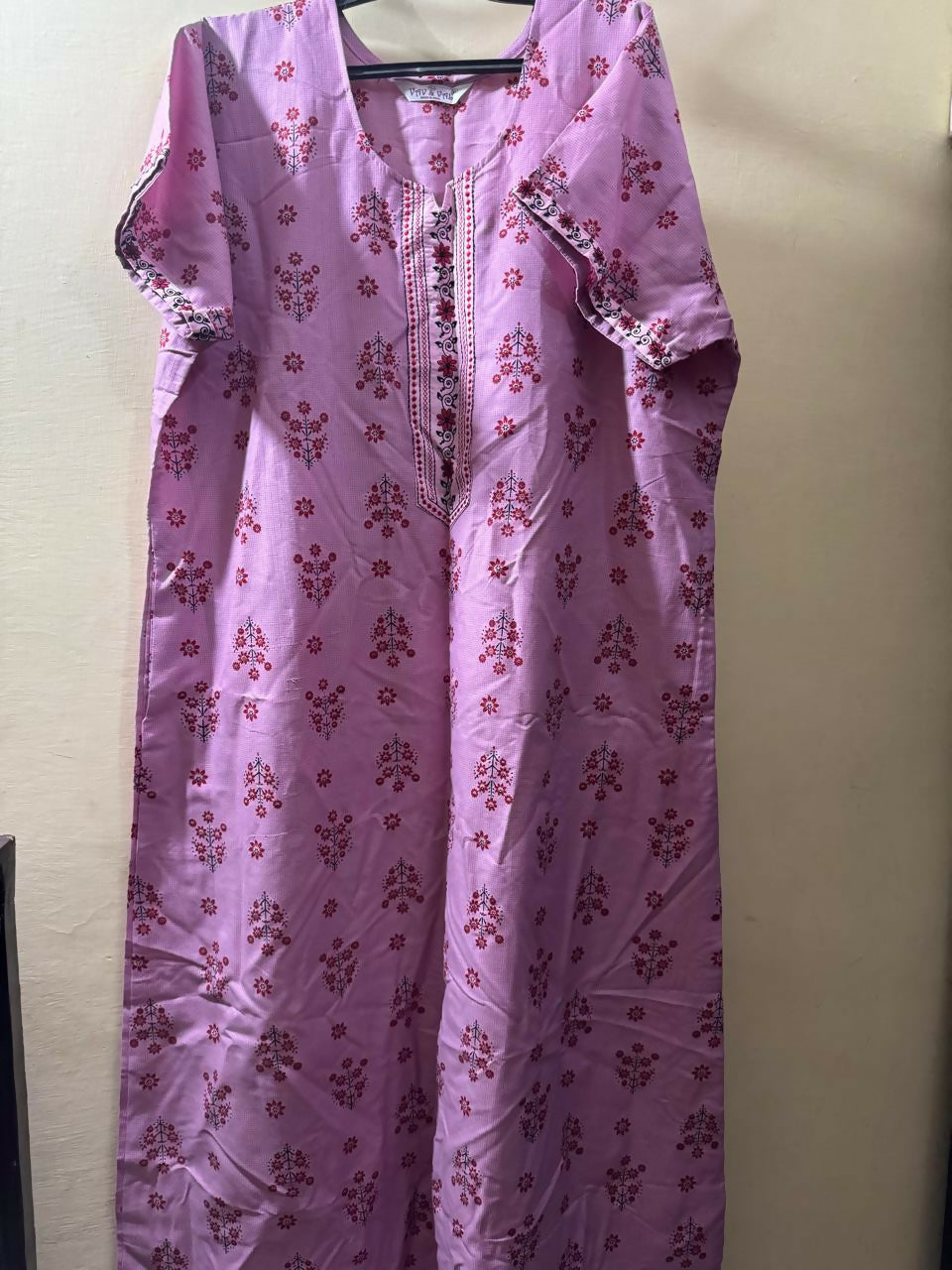 Purple Frock Style Shirt | Women Frocks & Maxis | XLarge | New