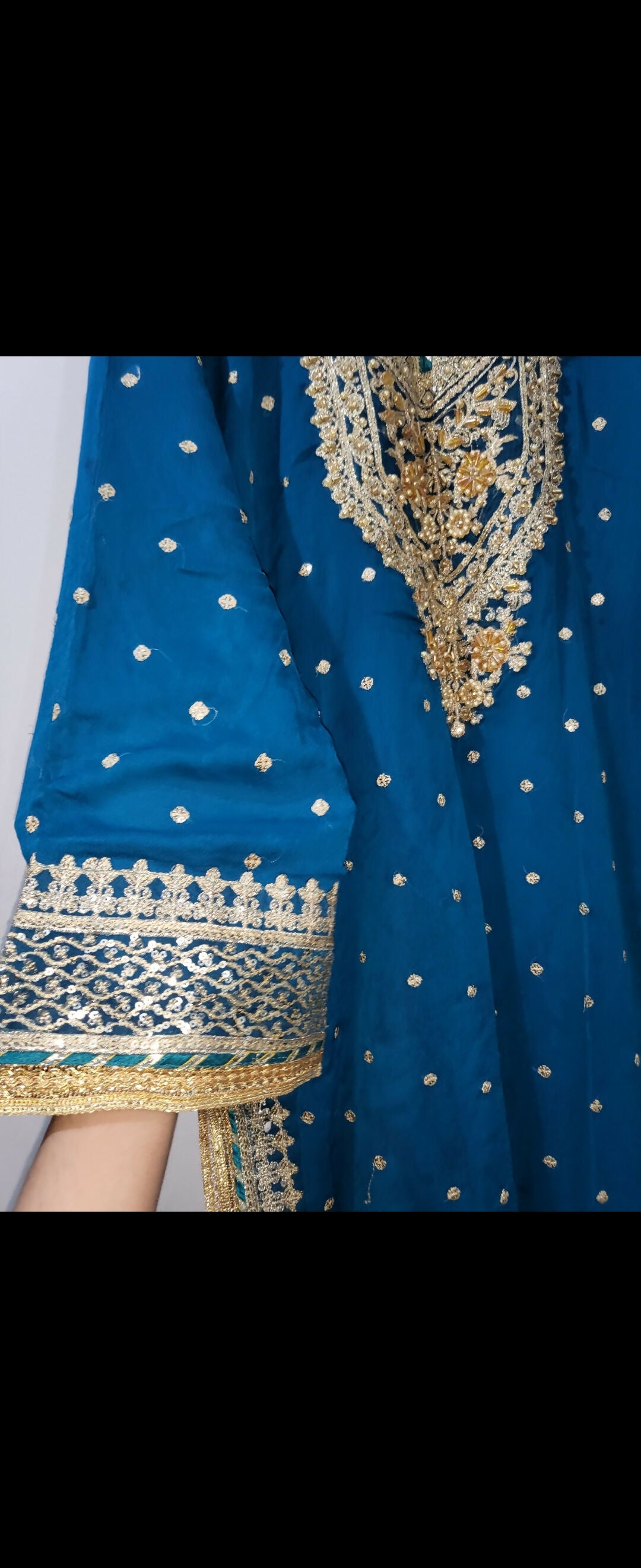 Sharara Set | Women Locally Made Formals | Medium | Worn Once
