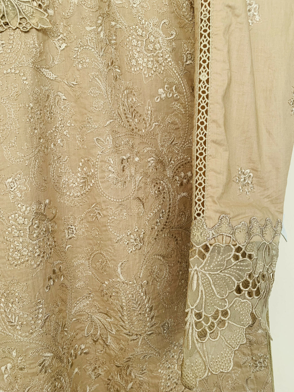 Beige 2PC Suit | Women Locally Made Kurta | Small | New