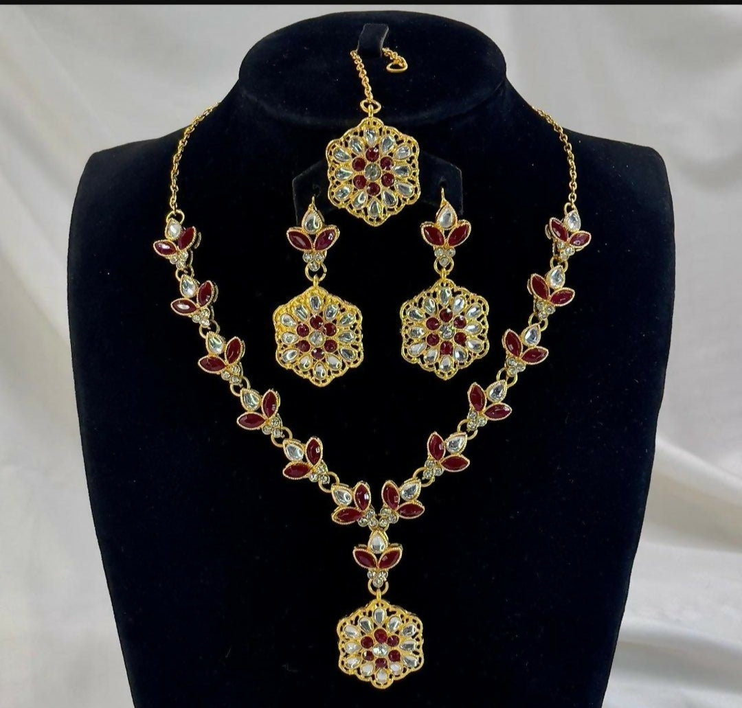 Tear/Flower Drop Necklace Set-00006 | Women Jewelry | Wedding Jewelry & Sets | Brand New