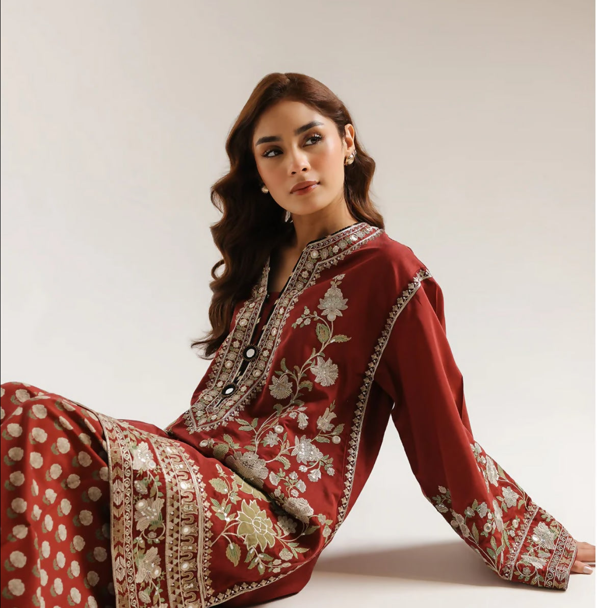 Ethnc | Women Branded Kurta | Small | Red Kurta | Brand New