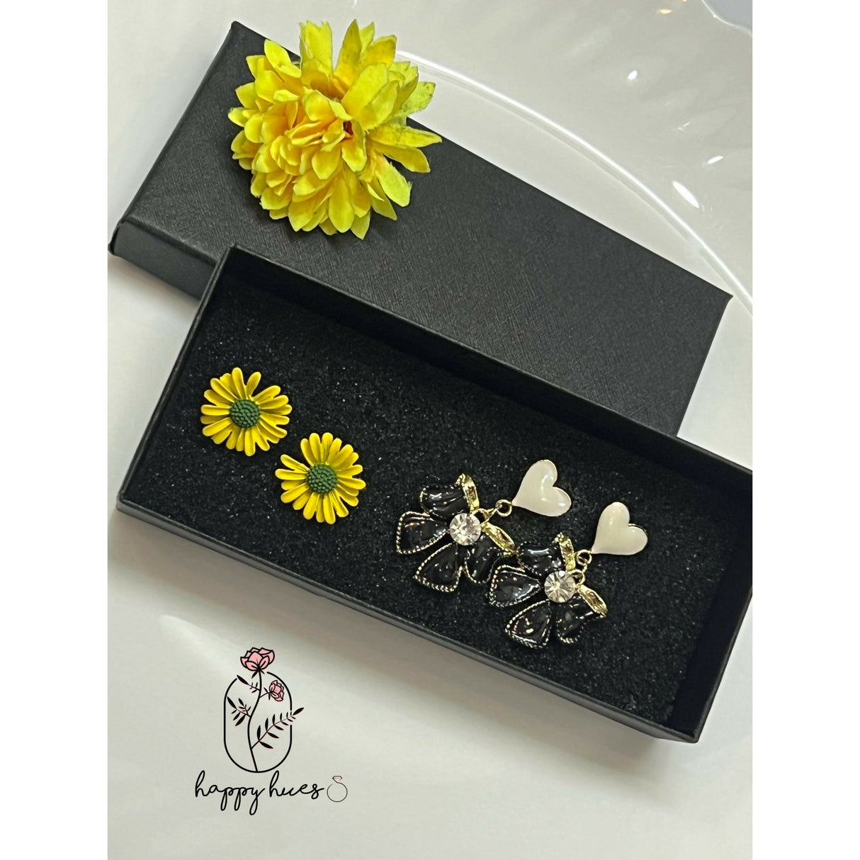 Sunflower Studs & Bow Earrings | Women Jewelry | New