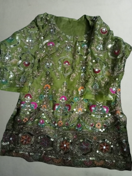 Green Mehndi Lehnga | Women Bridals | Medium | Worn Once