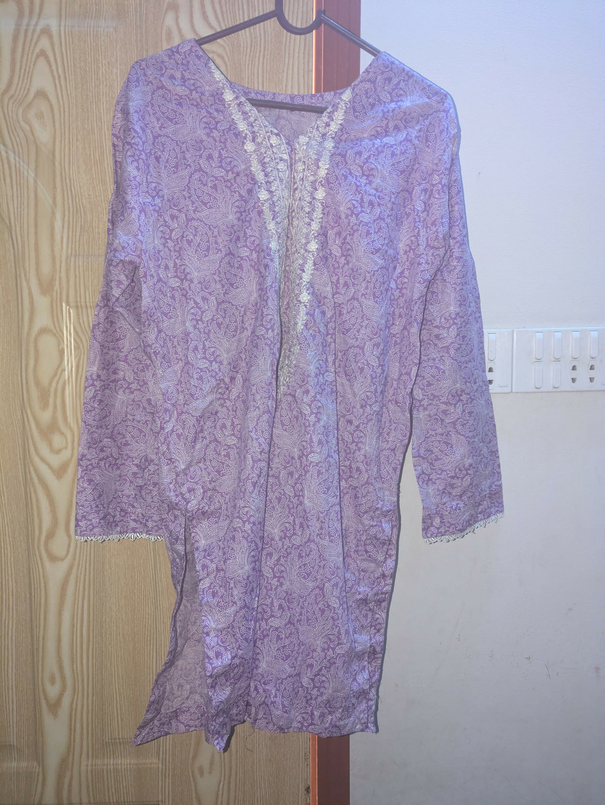 Lawn Kurti | Women Locally Made Kurta | Purple | Medium | New