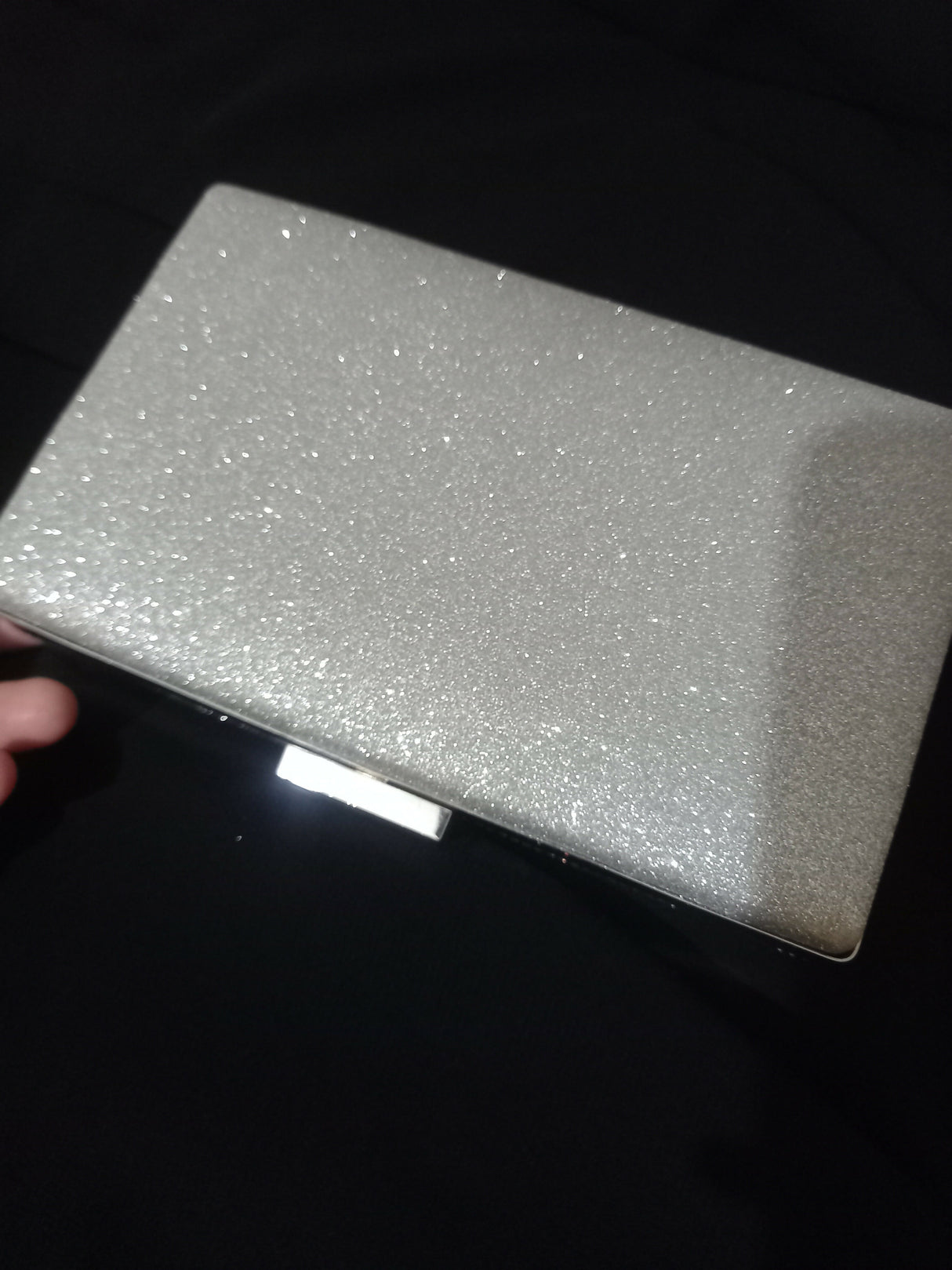 Bridal Fancy Silver Clutch | Women Bags | Size: 10x5 | New