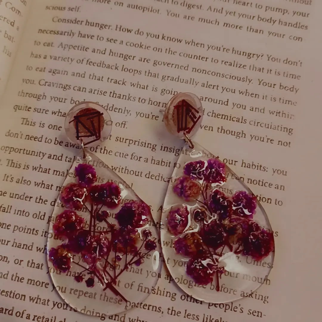 Resin Handmade Flower Earrings | Women Jewelry | New