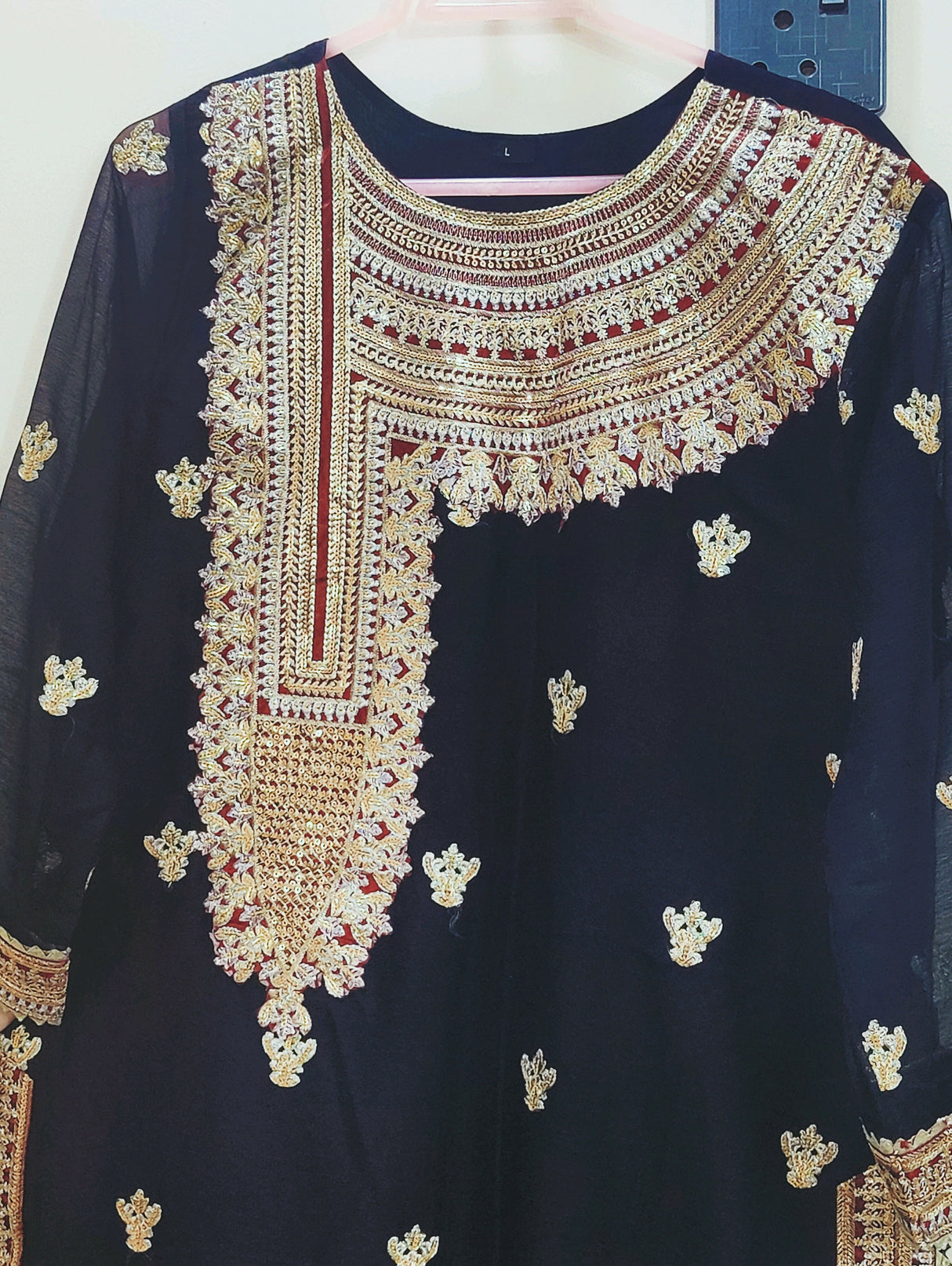 Embroidered Black 2Pcs | Women Locally Made Formals | Large | New