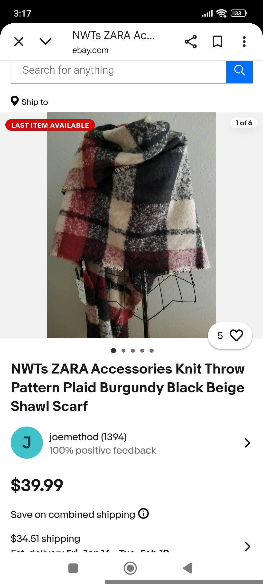 Zara | Women Duppatas & Shawls | Medium | Preloved