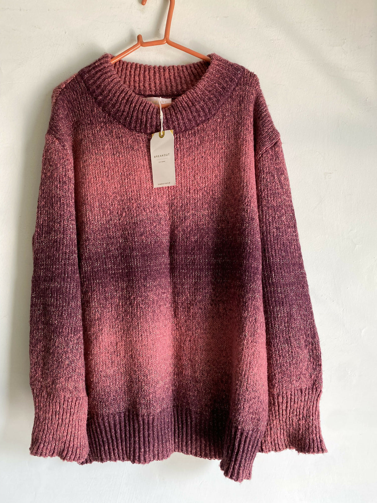 Breakout | Knitted Sweater | Maroon | Large | Brand New