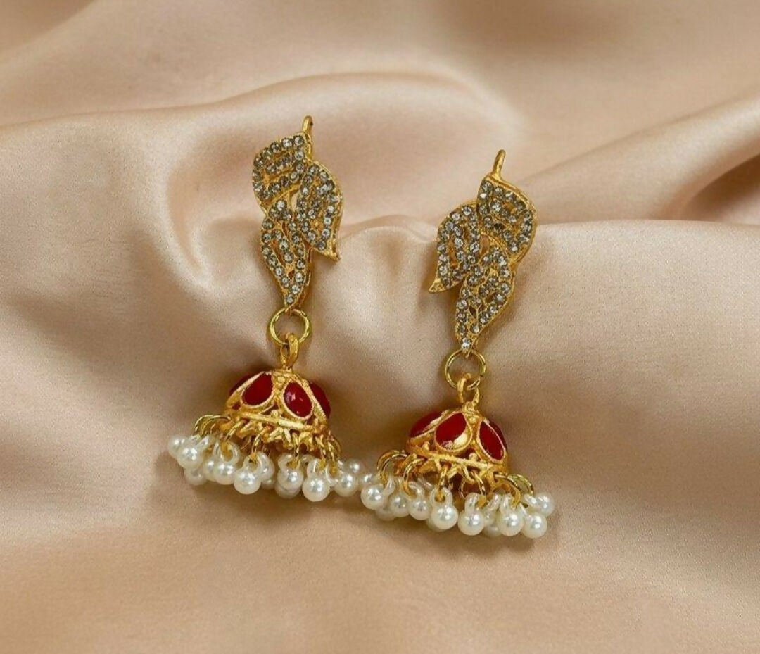 Tear Pearl Drop Jhumki-(00047/00048) | Women Jewelry | Earrings | Brand New