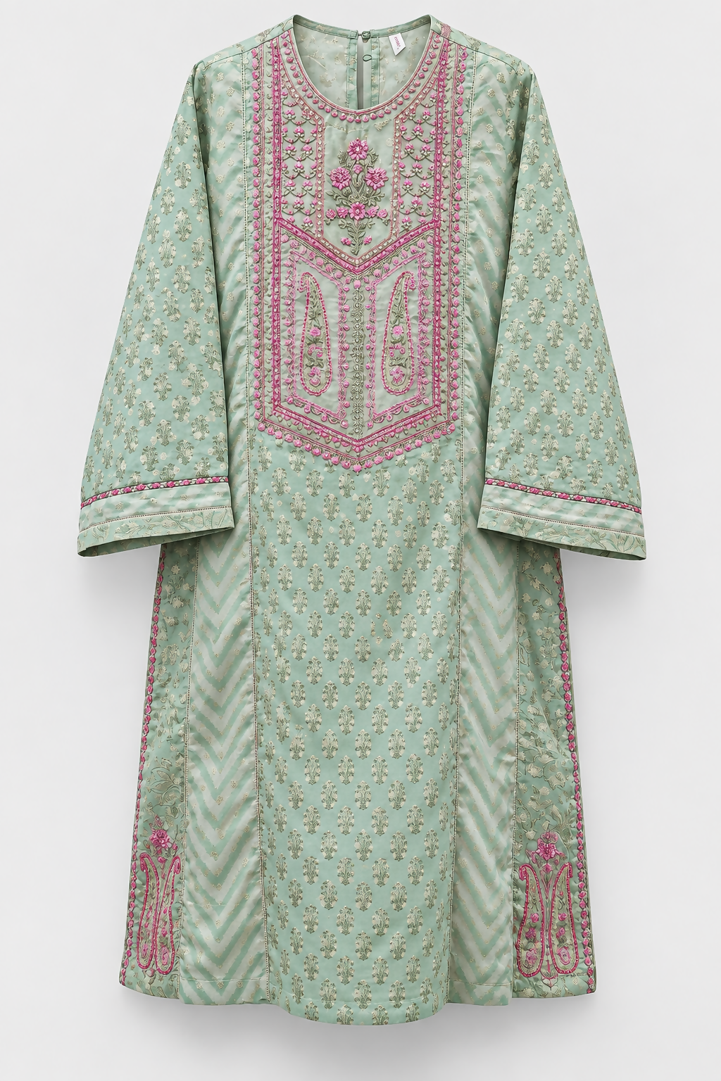 Ethnc | Women Branded Kurta | Light Green | Medium | Worn Once