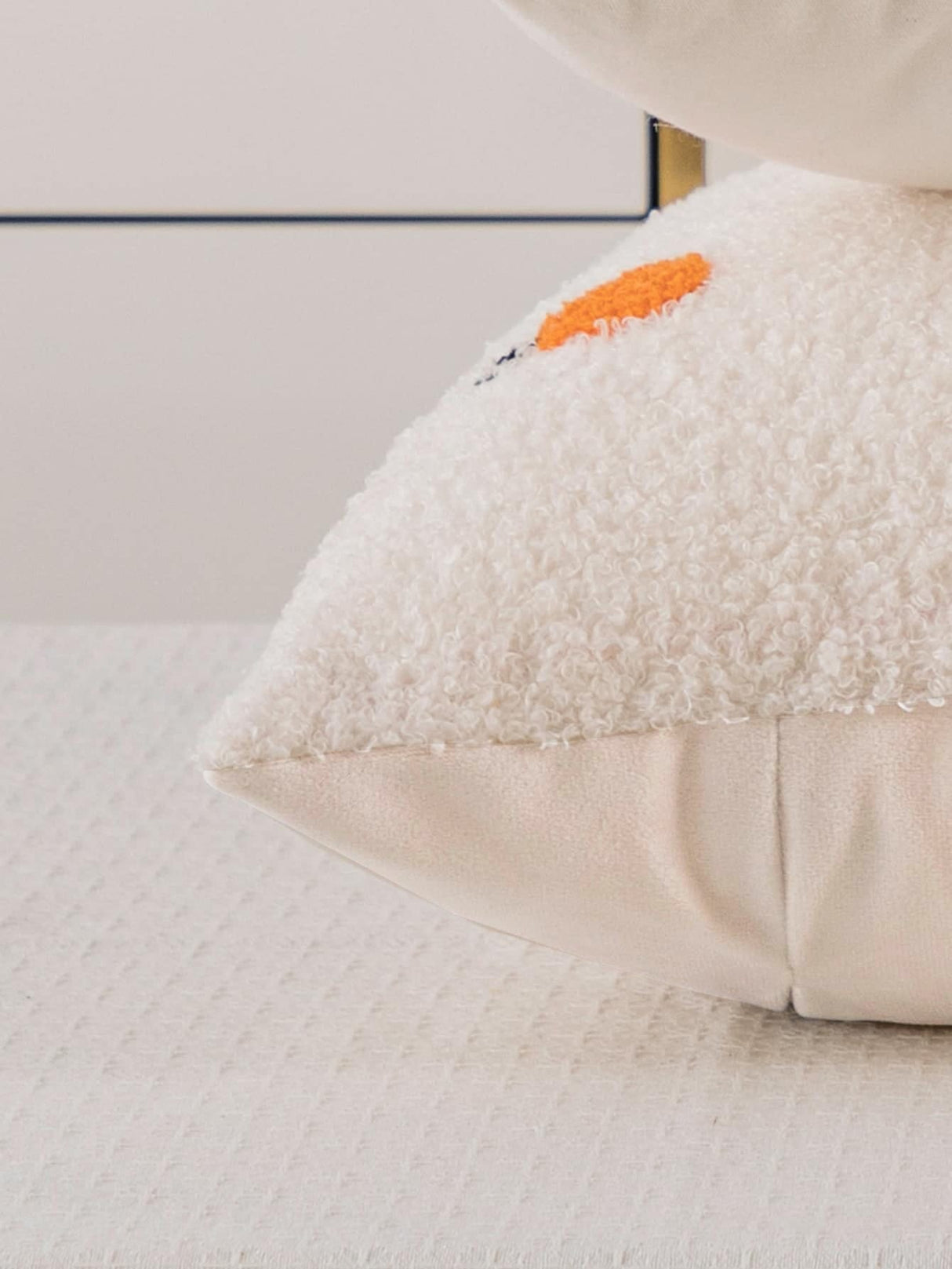 Buy SHEIN Fuzzy Fruit Embroidered Cushion Cover Without Filler, Plush Throw Pillow Cover, Pillow Insert Not Include, For Sofa, Living Room in Pakistan