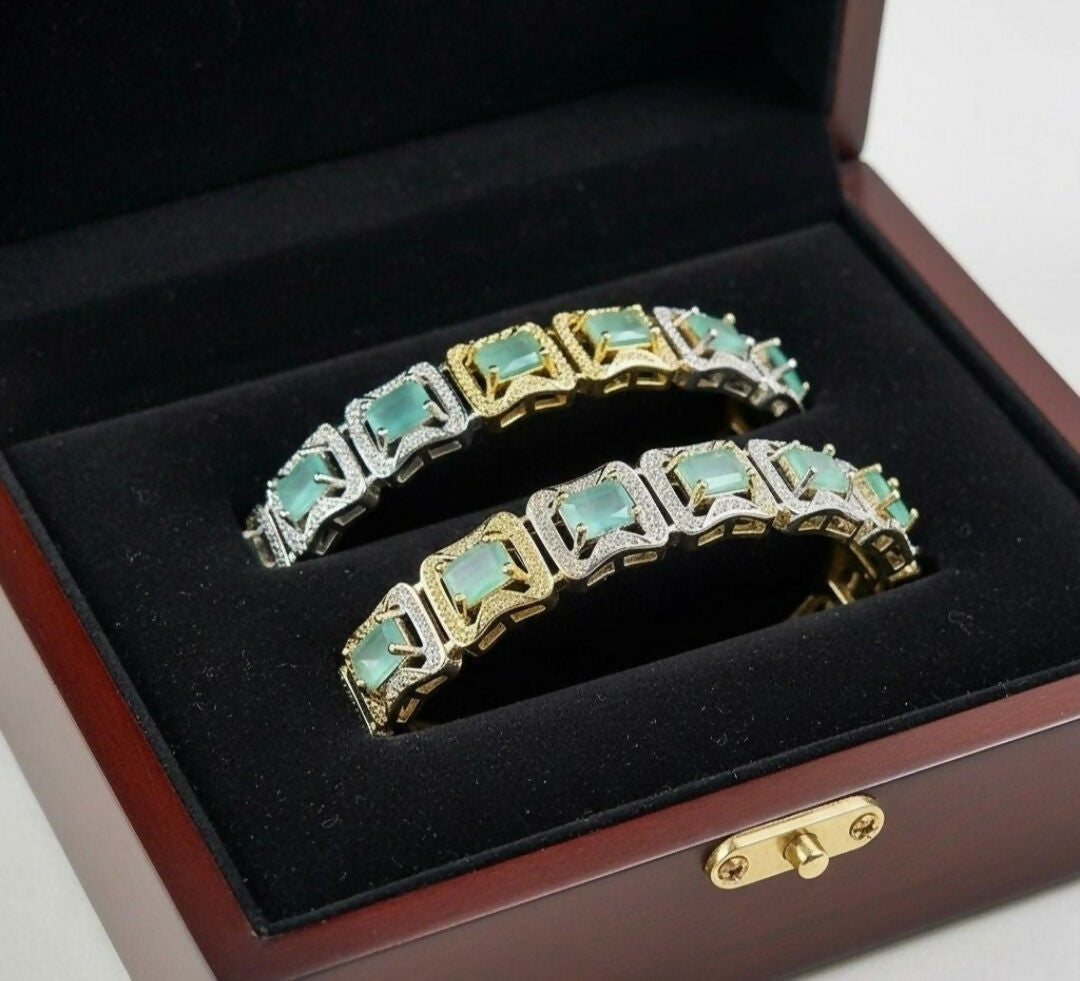 Rectangle Stone Bangle Set-00004 | Women Jewelry | Bangles/Bracelets | Brand New