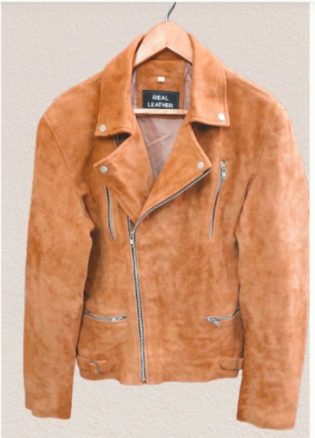 Leather Suede Jacket | Men Jackets & Coats | Medium | Brand New