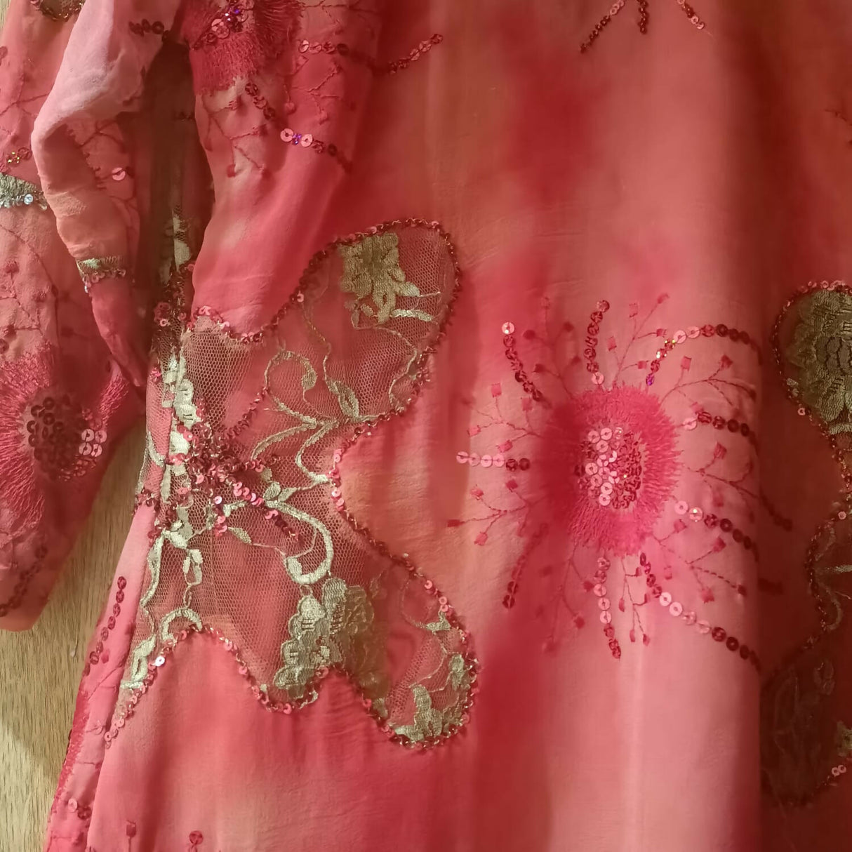 Orange and green lengha | Women Locally Made Formals | Medium | Worn Once