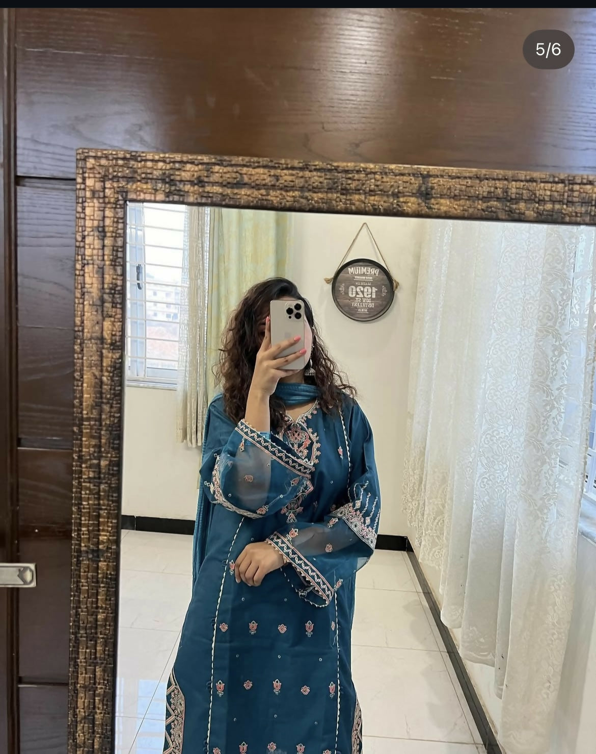 2PC Stitched Suit | Women Locally Made Kurta | Large | Worn Once