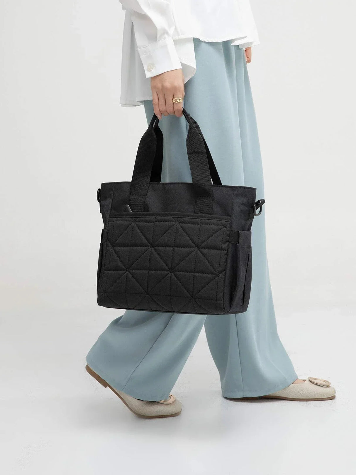 Buy SHEIN Geometric Embossed Diaper Bag in Pakistan