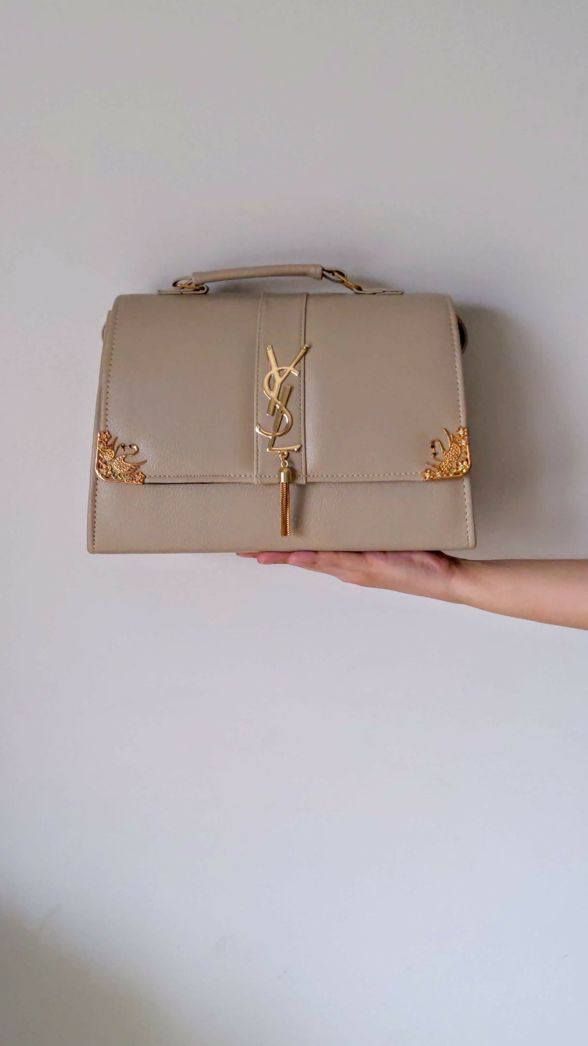 Classic Flap Handbag | Women Bags | Shoulder & Tote Bags | Gray | Brand New