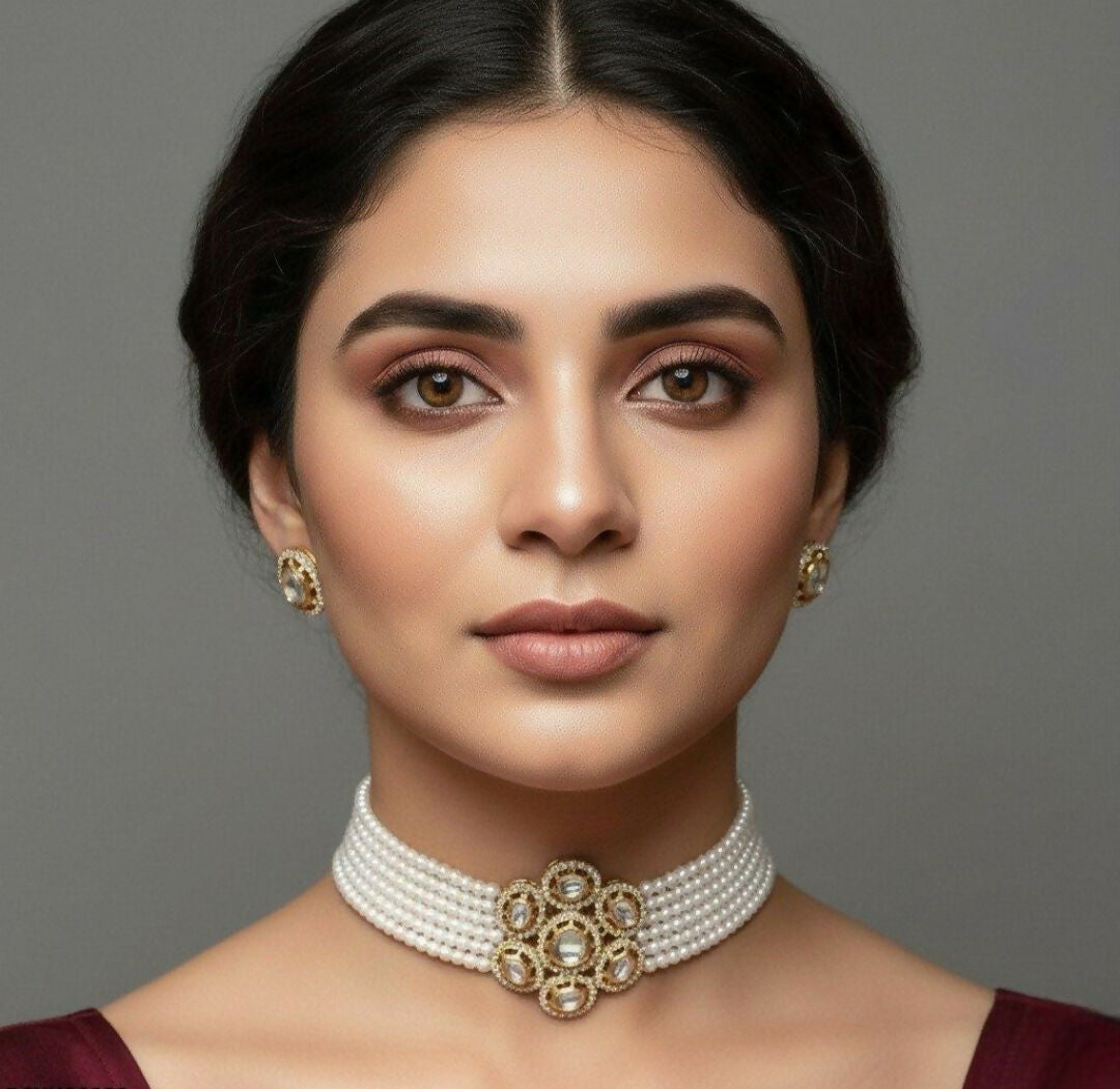 Oval/Tear Choker Set-00238 | Women Jewelry | Wedding Jewelry & Sets | Brand New