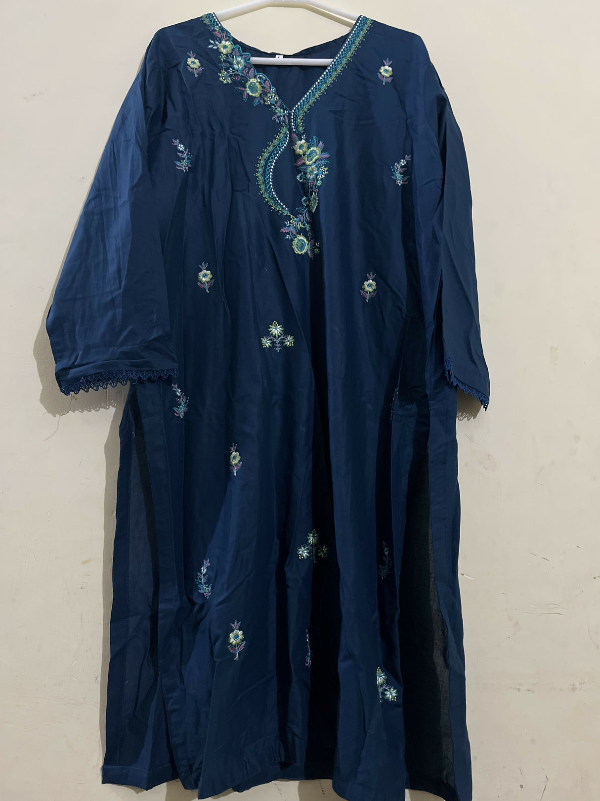 2PC Embroidered Stitched Suit | Women Locally Made Kurta | Large | New