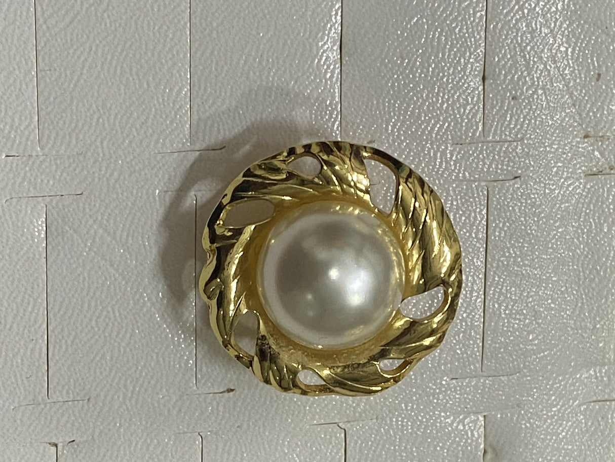 Trendy Stainless Steel Round with Pearl Ring | Women Jewelry | Rings | Brand New