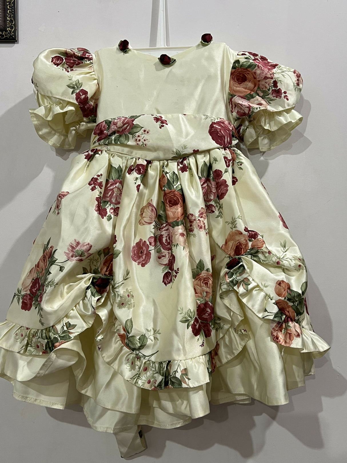 Baby Girl Floral Luxury Frock | Kids | Girls Dresses & Skirts | 1 to 3 Yrs | Worn Once