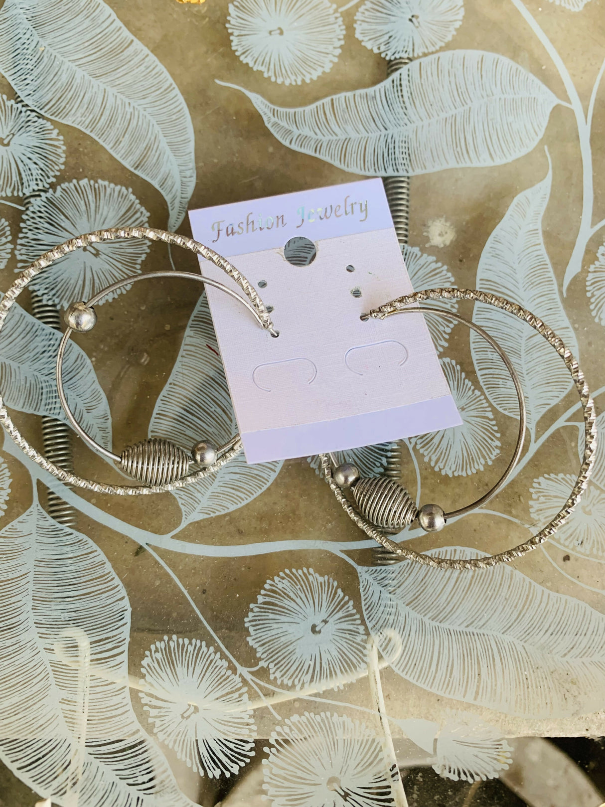 White silver loop Earrings | Women Jewelry | Small | New