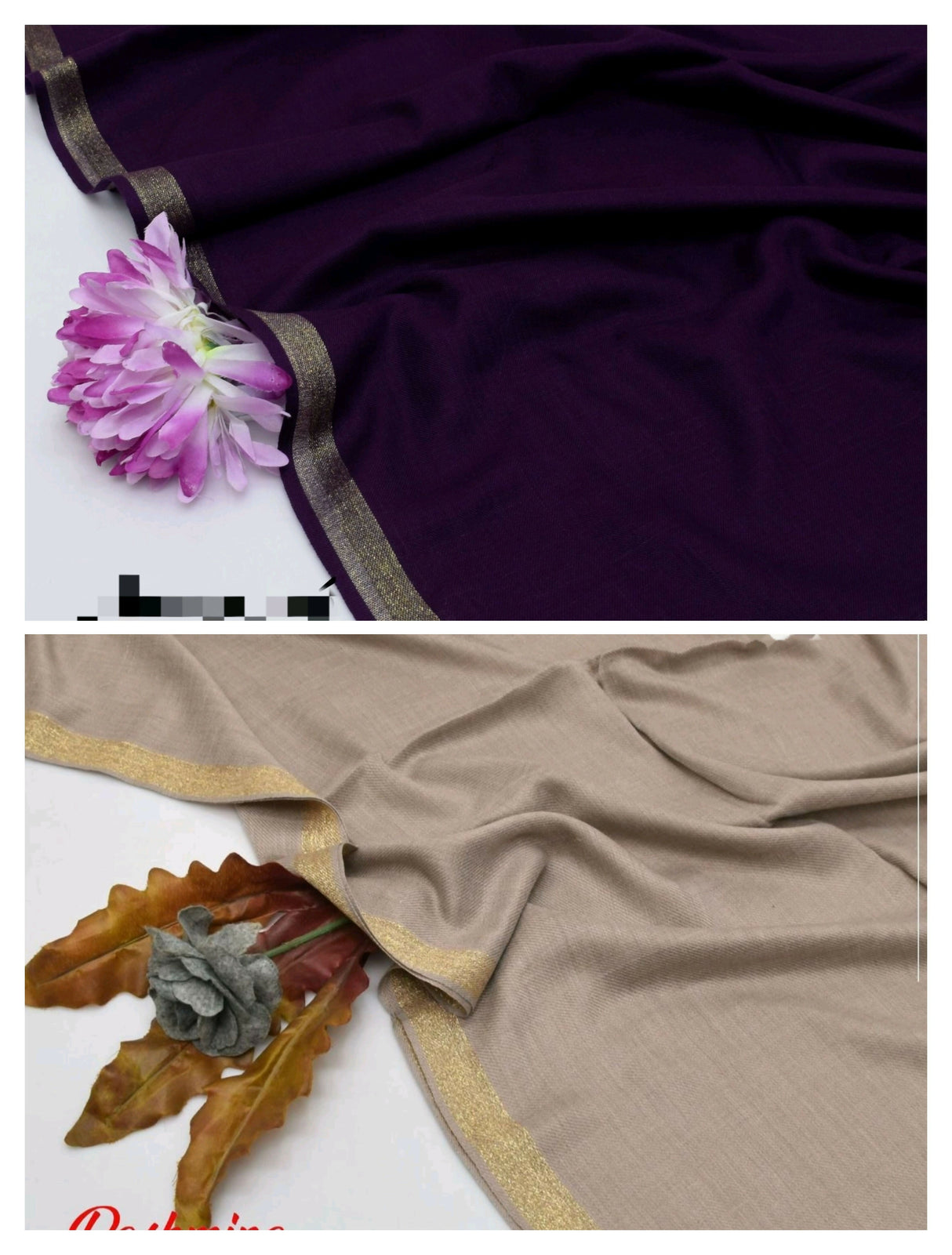 Pack of 2 shawls | Pashmina Wool shawl | Women Accessories | Brand New
