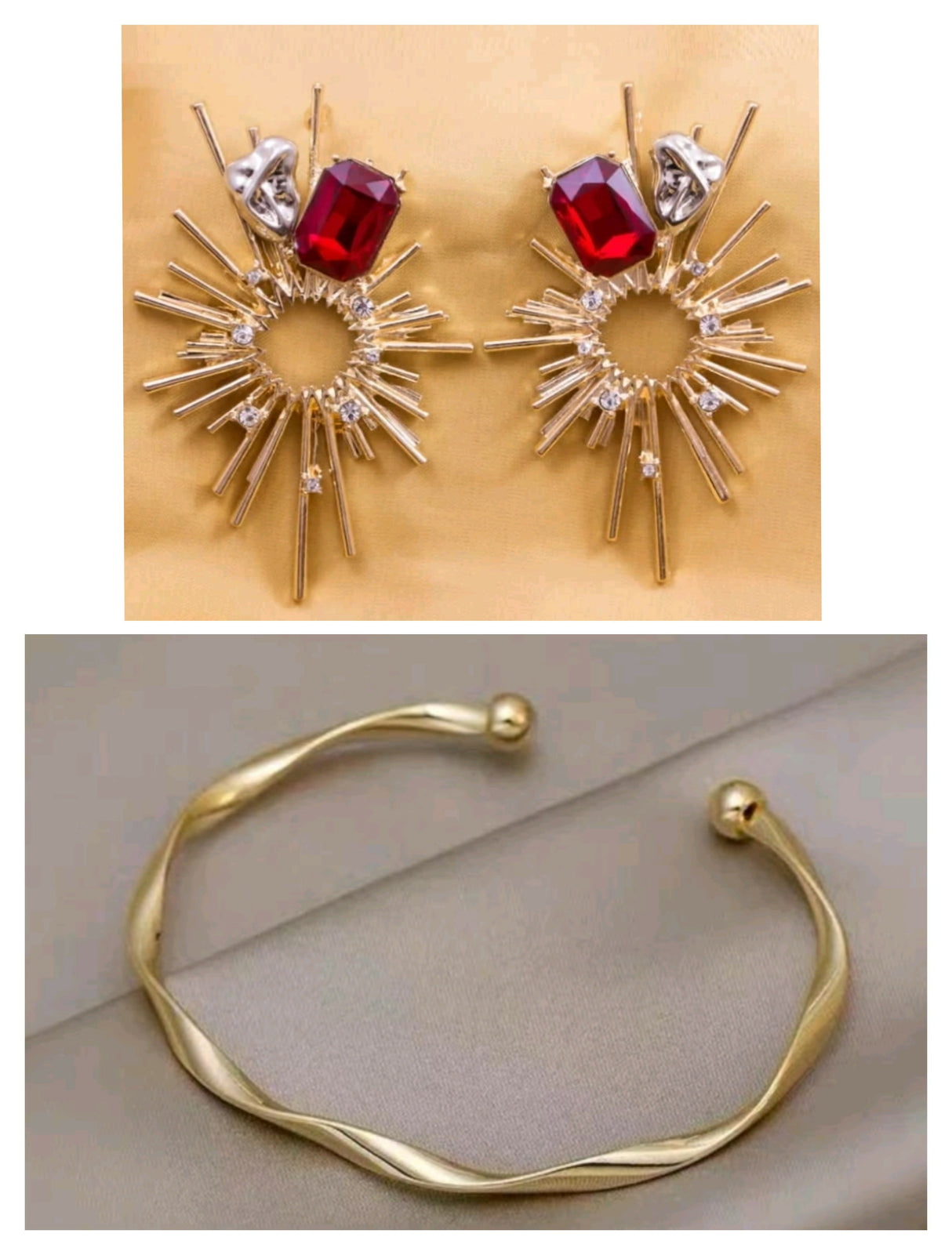 Pack of 1 Pair of Earrings & handcuff (253-294) | Women Jewelry | Earrings | New