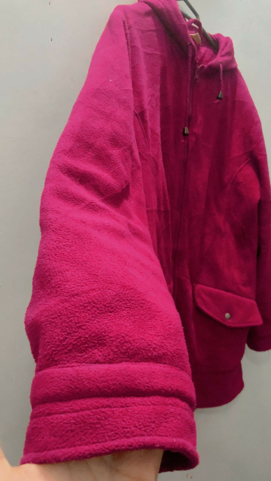 Pink Coat With Cap | Women Sweaters & Jackets | Medium | Preloved
