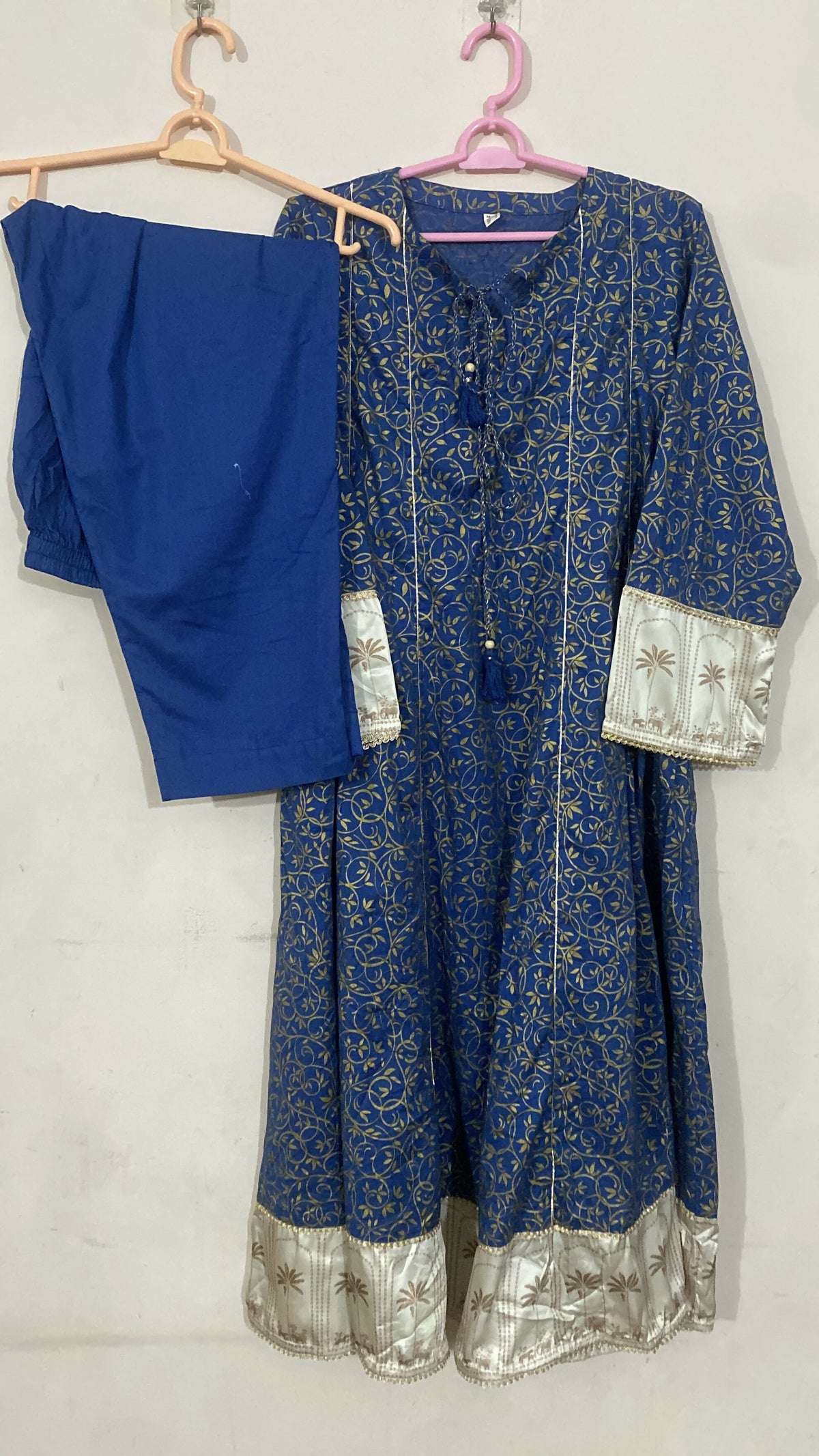 Nishat | Women Branded Kurta | Blue | Large | Preloved