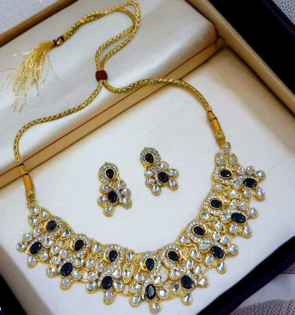 Oval Tear Necklace Set-00009 | Women Jewelry | Wedding Jewelry & Sets | Brand New