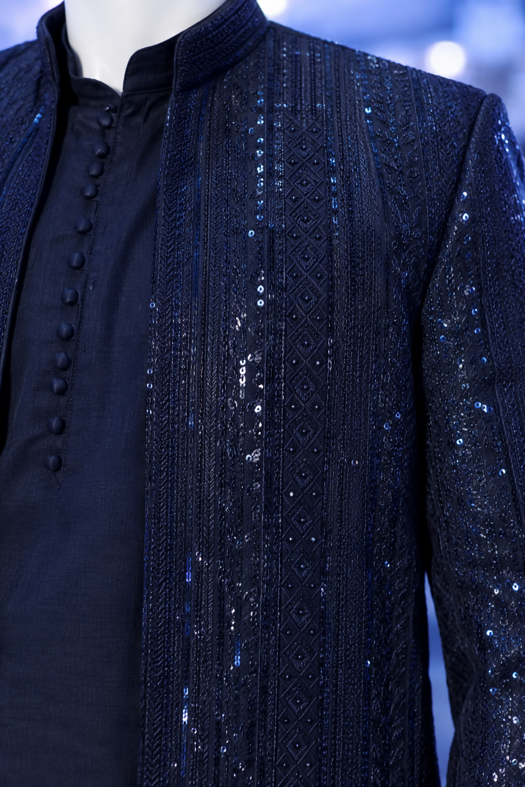 Elegant Long Coat | Men Jackets & Coats | Black | Medium & Large | Worn Once