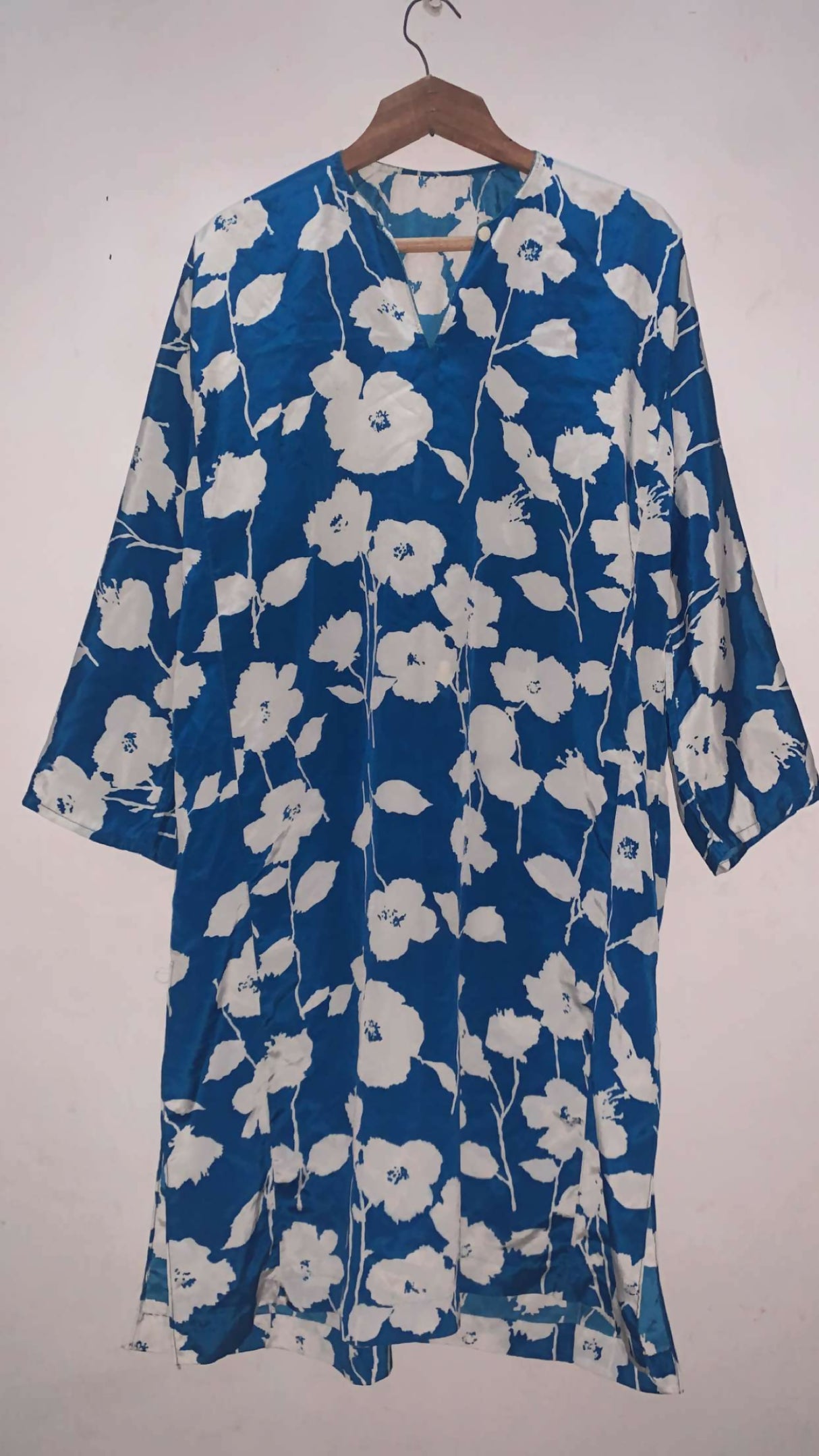 Blue Shirt | Women Locally Made Kurta | Medium | Worn Once