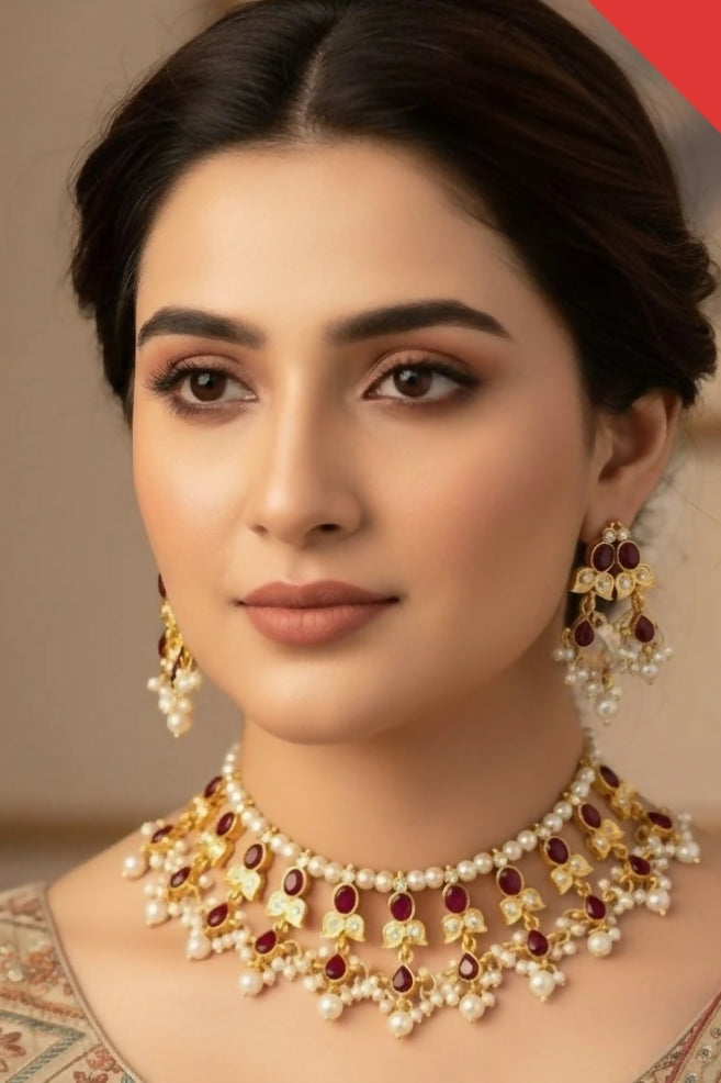 Beza/Saru Collar Necklace set-029 | Women Jewelry | Wedding Jewelry & Sets | Brand New
