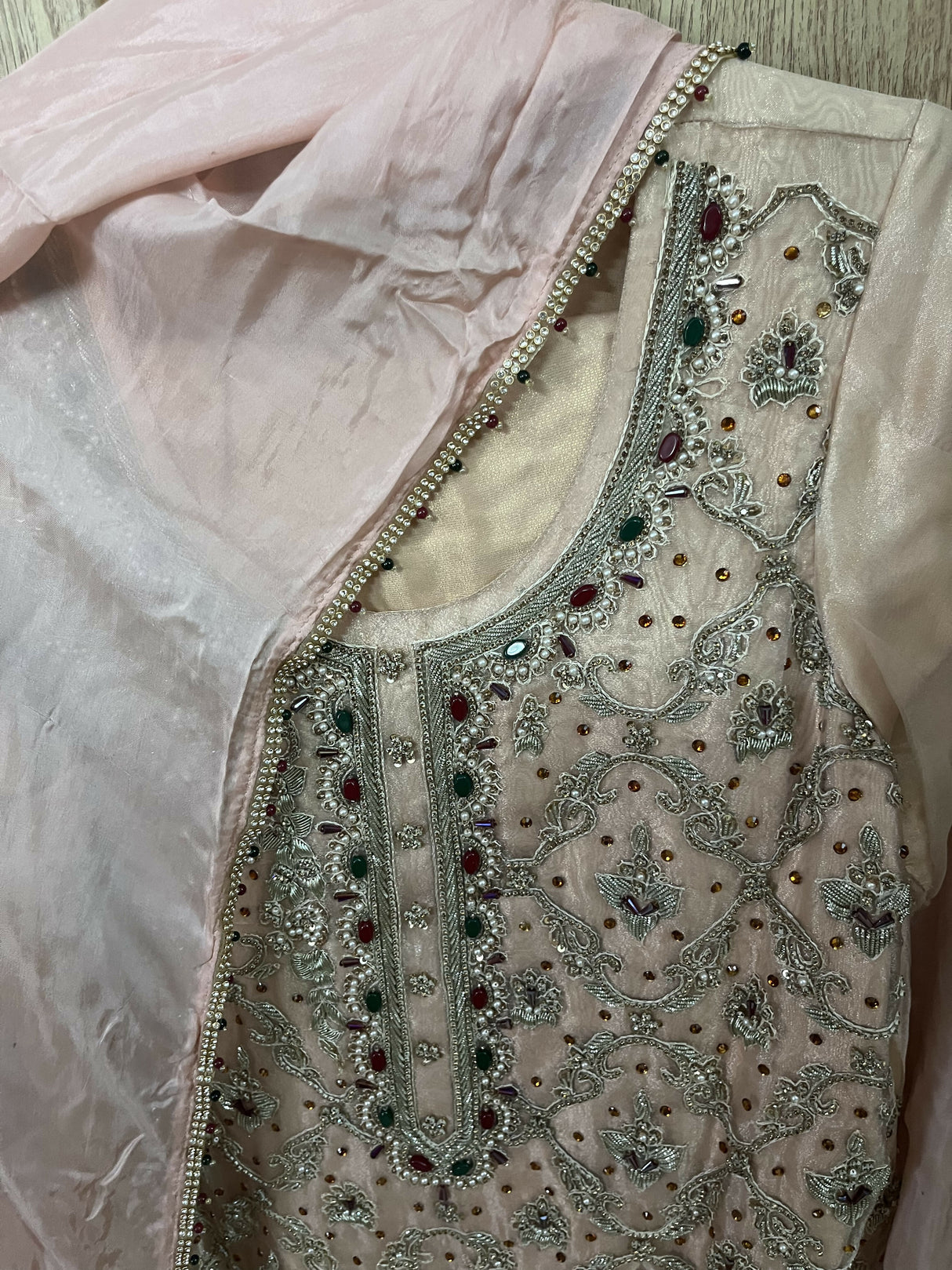 3PC Embroidered Stitched Suit | Women Locally Made Kurta | Medium | Preloved