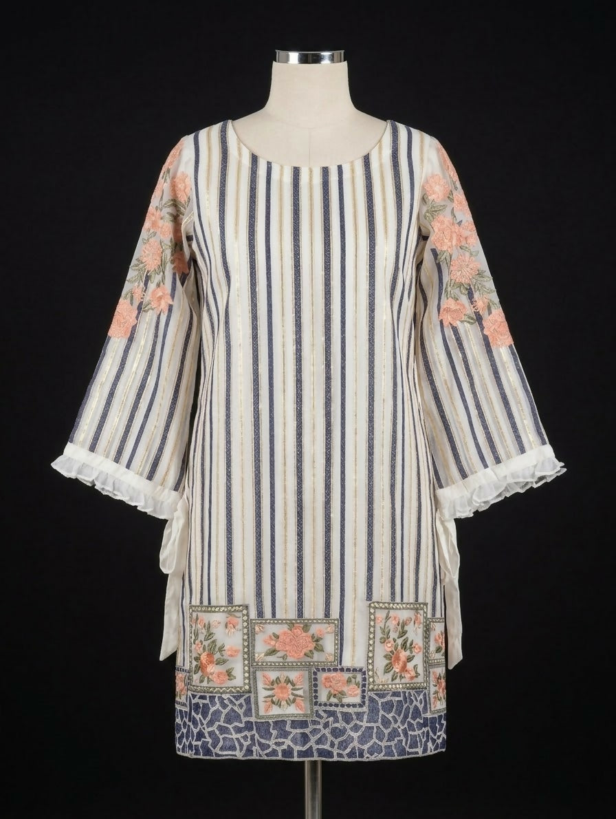 Baroque | Women Branded Kurta | White | Medium | Worn Once
