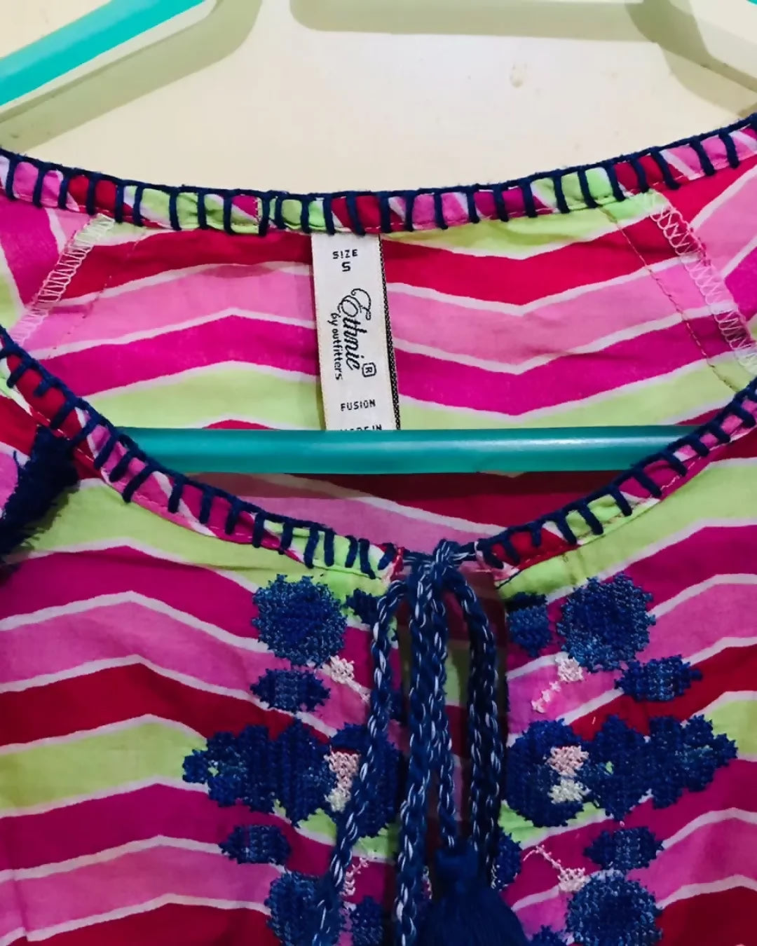 Ethnc | Short Top Frock | Women Frocks & Maxis | Medium | Worn Once