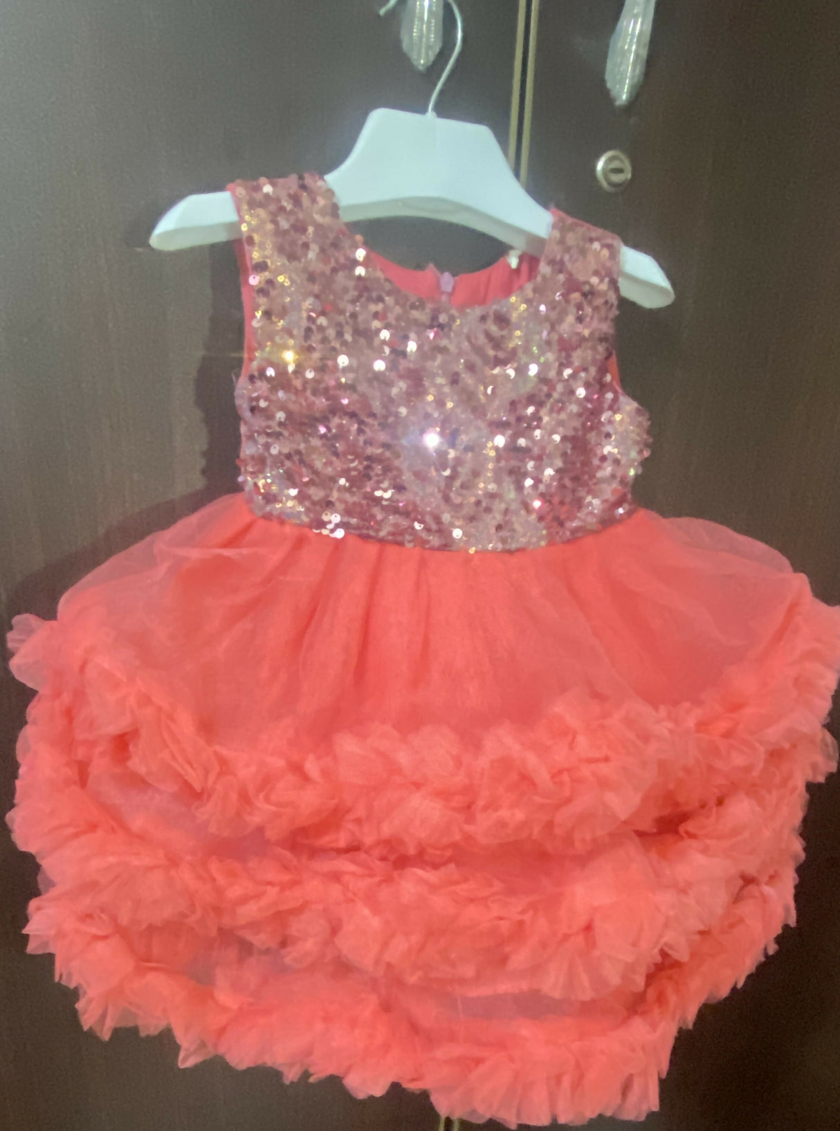Rose Pink Baby Frock | Kids | Girls Skirts & Dresses | Size:1 to 2 Yrs | Preloved