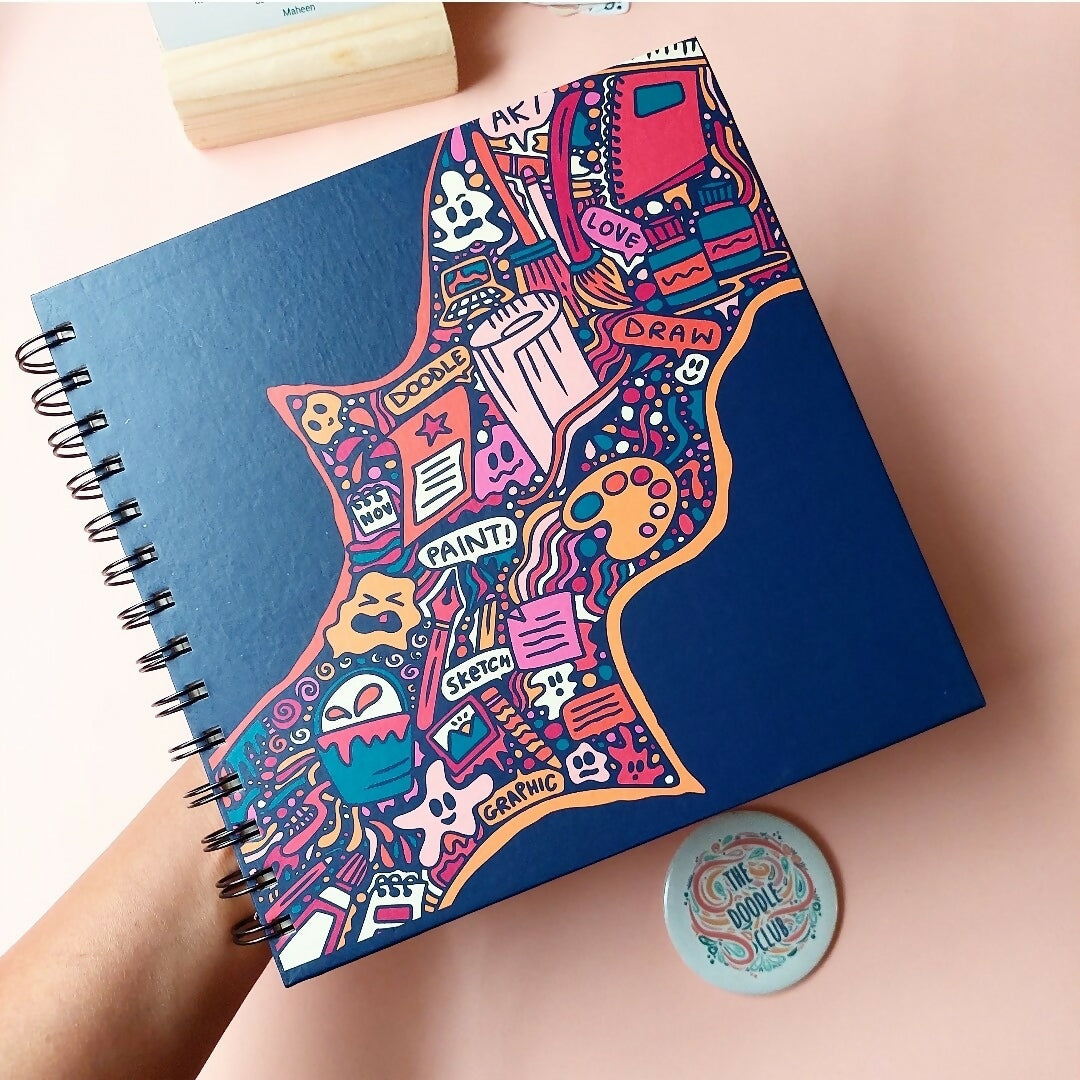Art Blast - Dark Blue/Grey Sketchbook | For Your Home | Books | Brand New