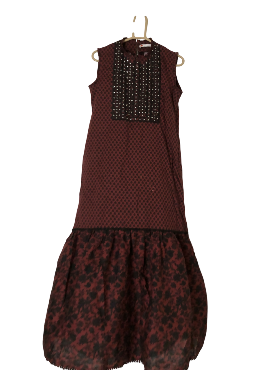 Khaadi | Frock with Mirror Work | Women Frocks & Maxis | Small | Worn Once