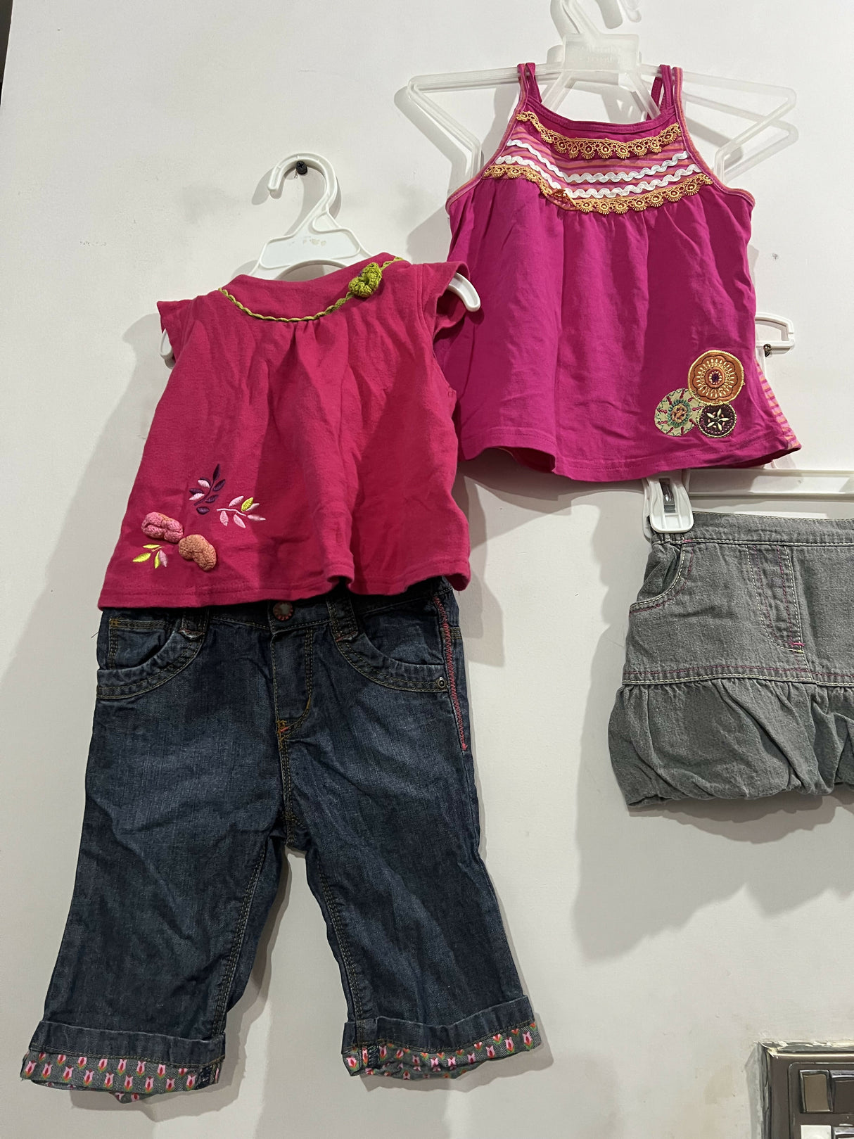 2 Beautiful Pairs | Kids | Girls Tops & Shirts | Size : 7 to 18 Months | Worn Once