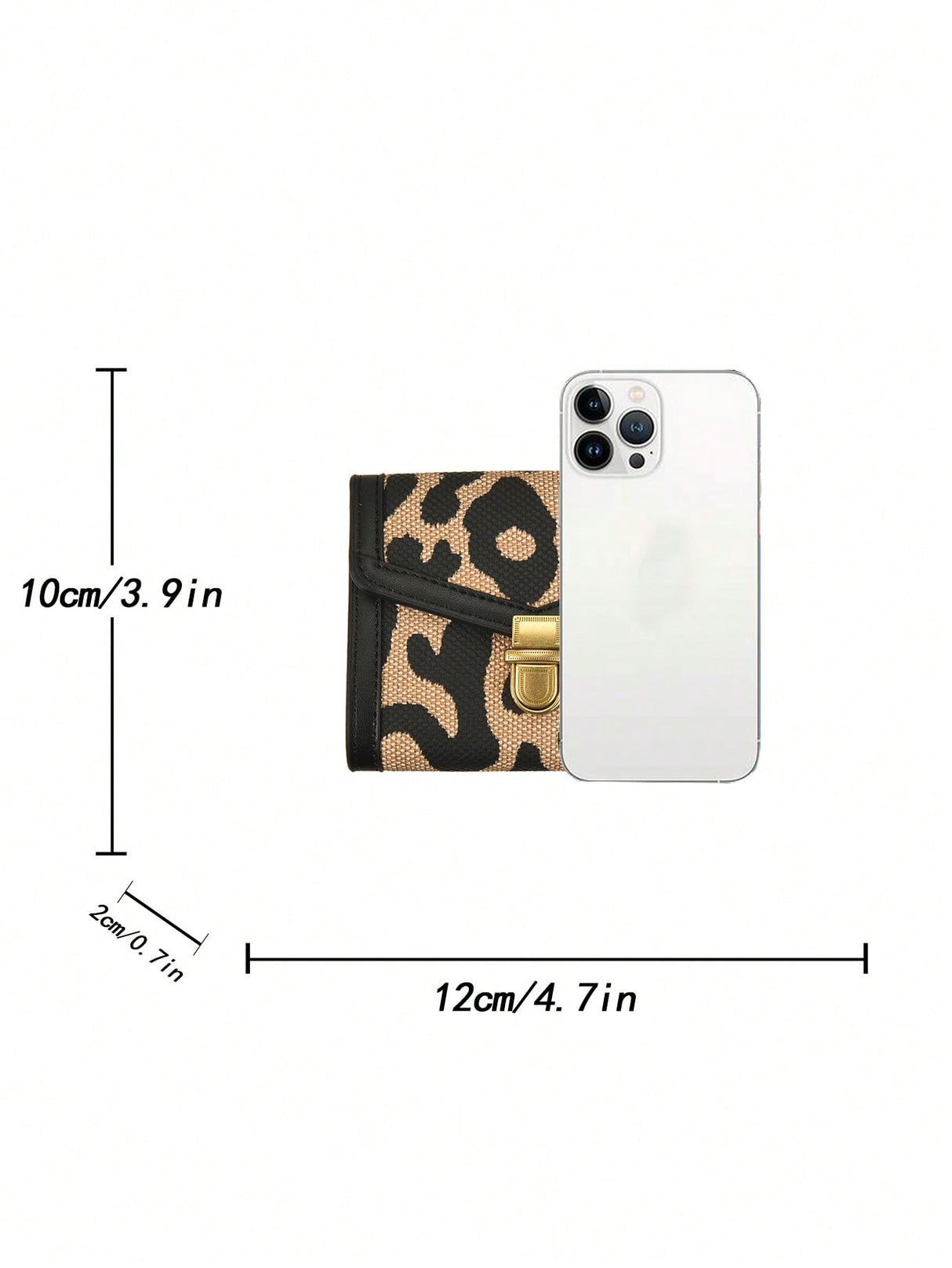 Buy SHEIN Leopard Print Short Tri-fold Wallet in Pakistan